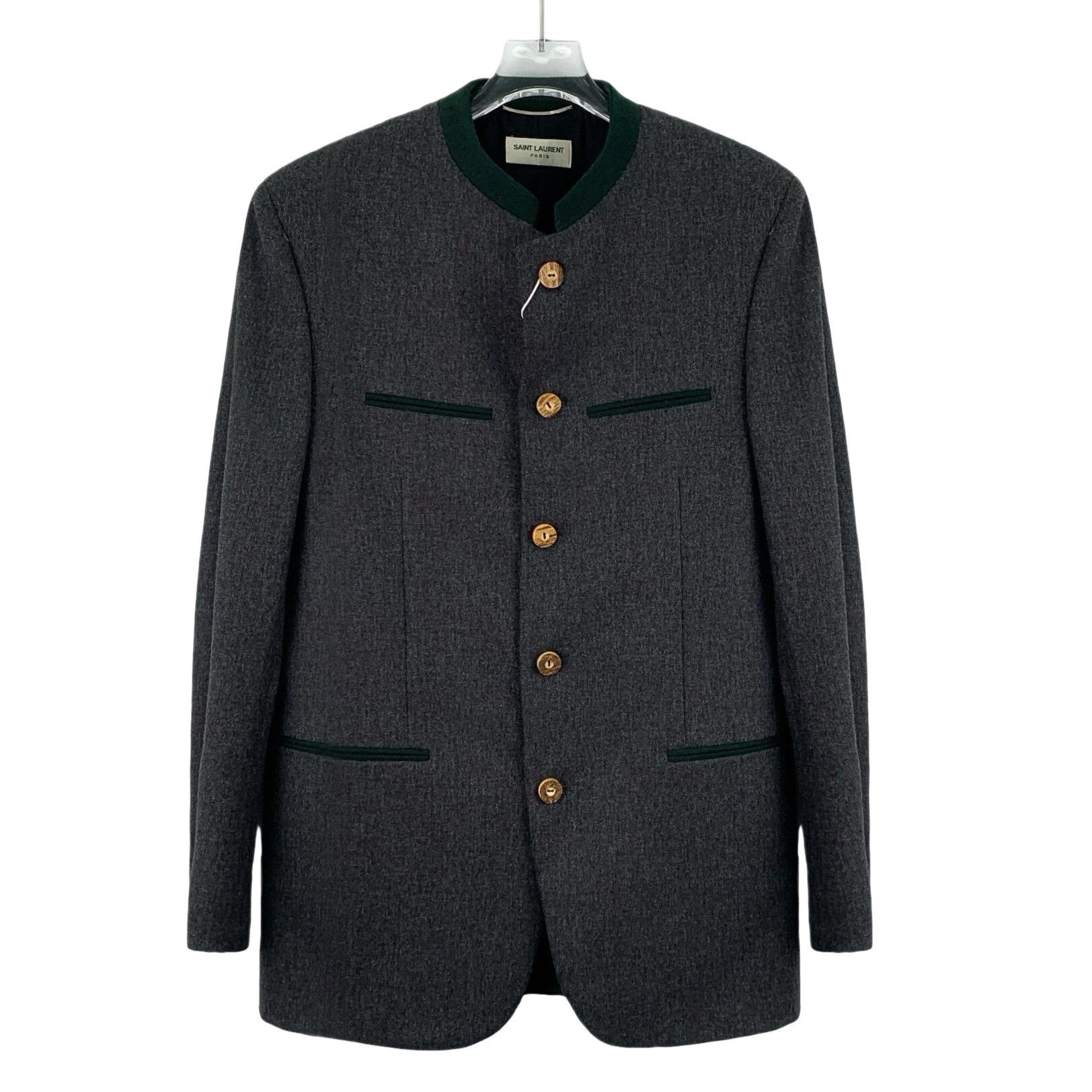 Saint Laurent Paris Saint Laurent Wool Stand Collar Jacket 44 Size US S / EU 44-46 / 1 - 1 Thumbnail