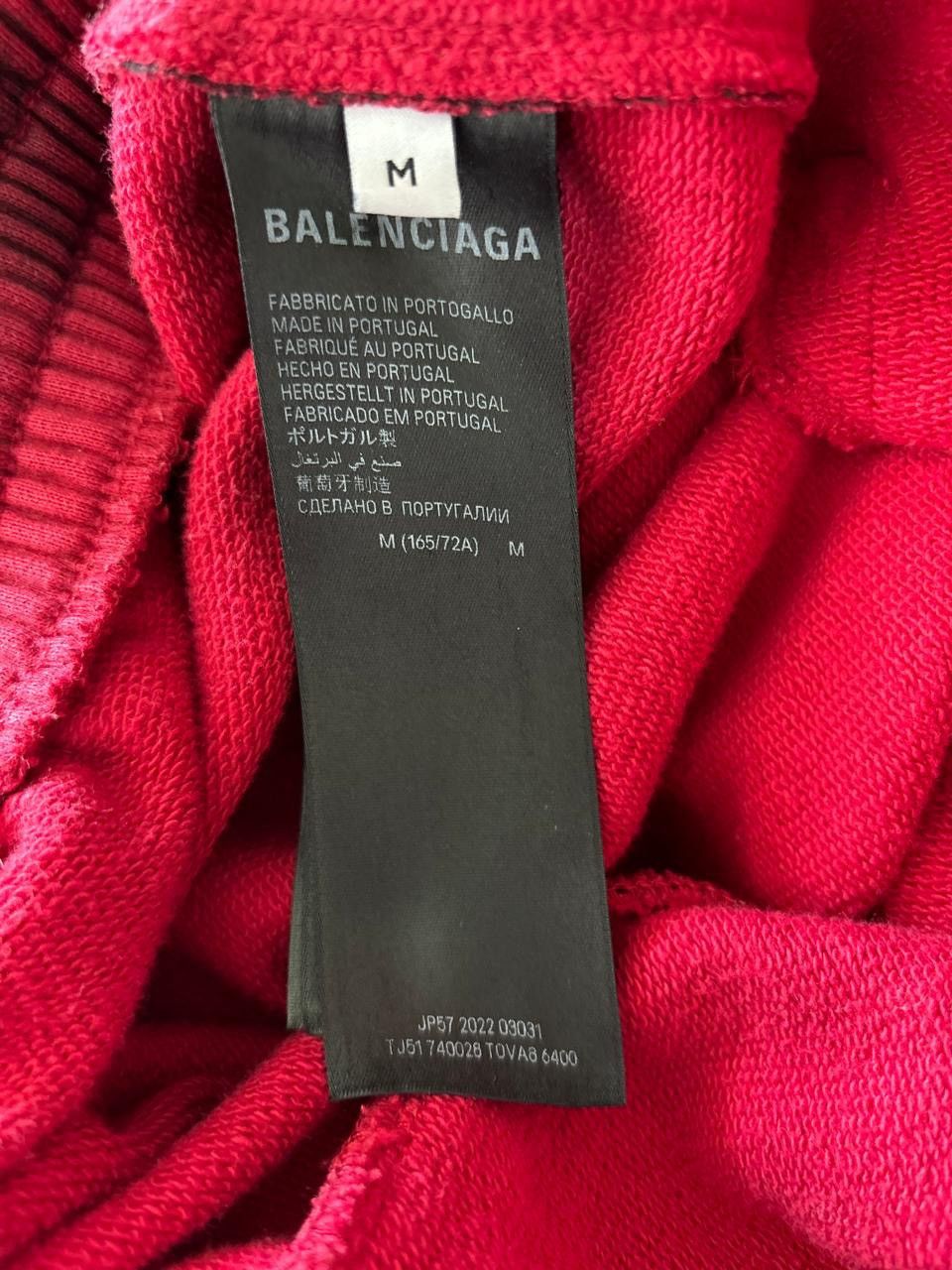 Balenciaga Graffiti Skater Print Sweatpants in Red Size US 32 / EU 48 - 4 Thumbnail