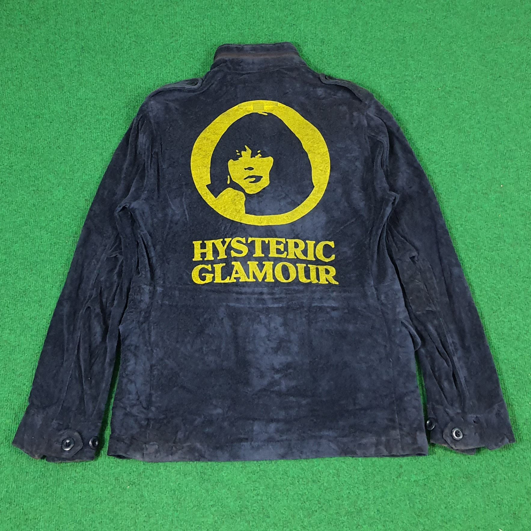 Hysteric Glamour × Japanese Brand × Vintage Vintage Hysteric Glamour Patcher Custom Logo Fleece Jacket Size US S / EU 44-46 / 1 - 1 Thumbnail