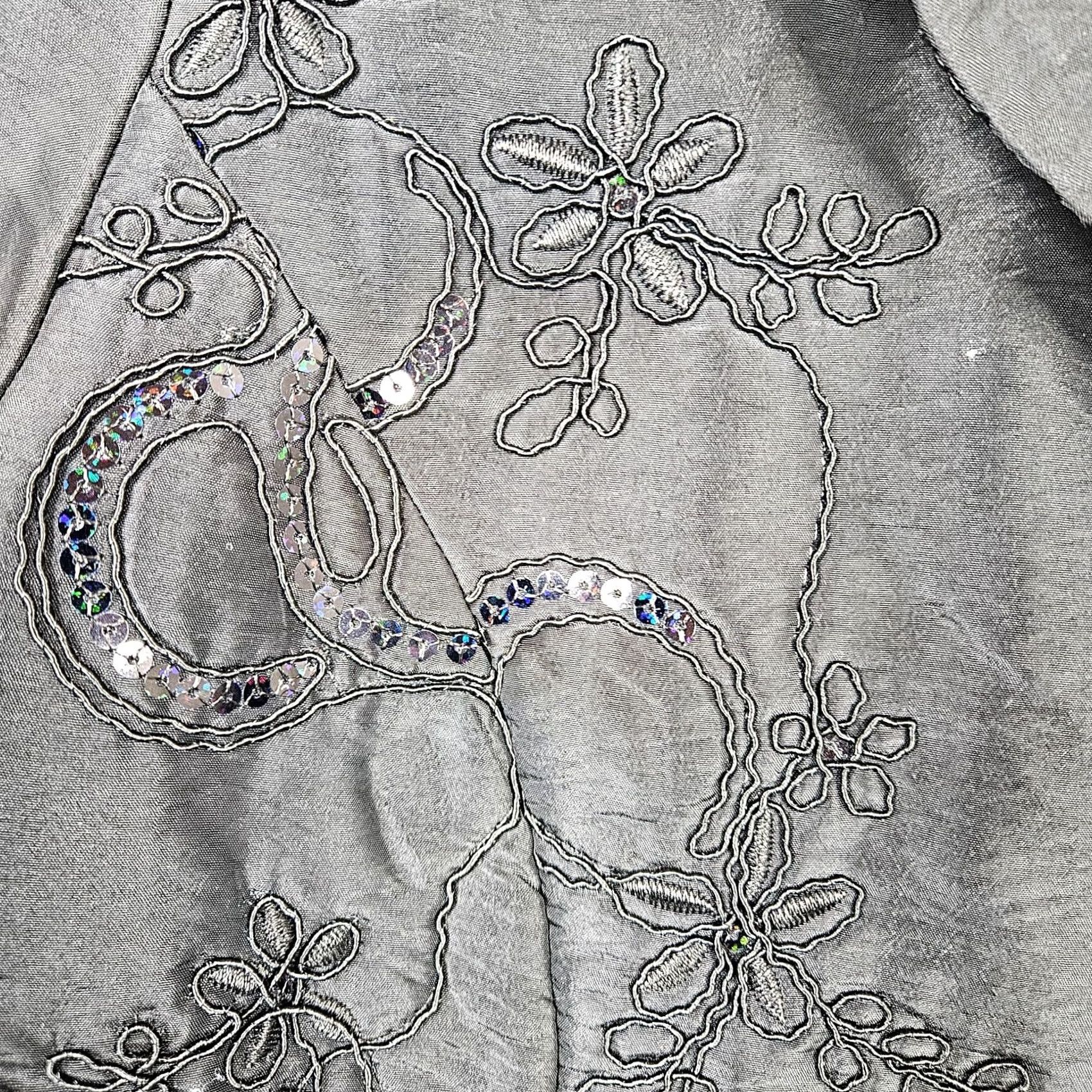 Vintage Chico's Women’s Black Embroidered Lined Jacket Size 1 Jacket Women Black Embroidered Lined Chico's Size 1 Regular Casual Outdoor Runtime: 1 Size XS / US 0-2 / IT 36-38 - 5 Thumbnail