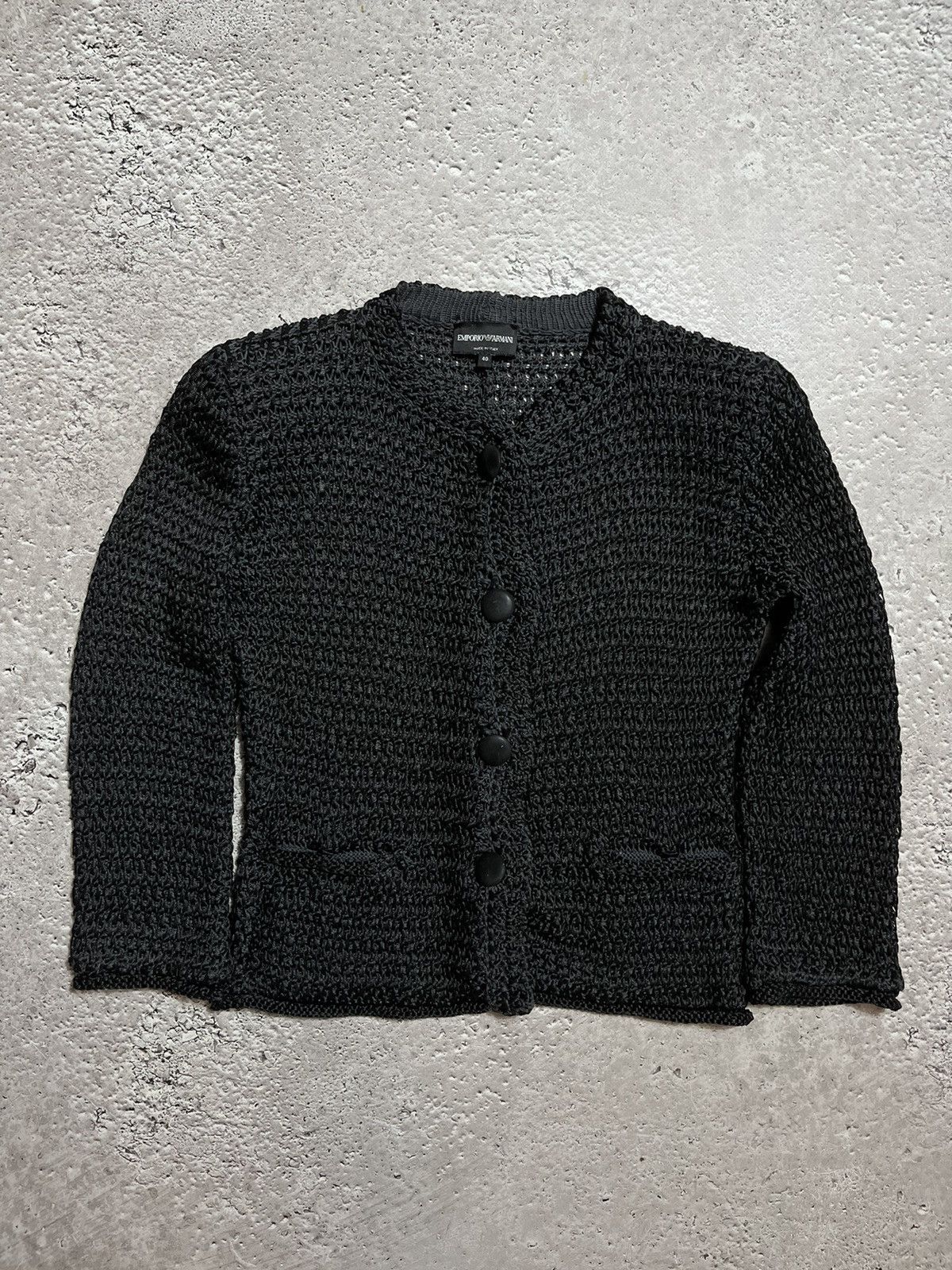Emporio Armani × Giorgio Armani Woman’s Emporio Armani Knit Blazer Cardigan Size S / US 4 / IT 40 - 1 Thumbnail