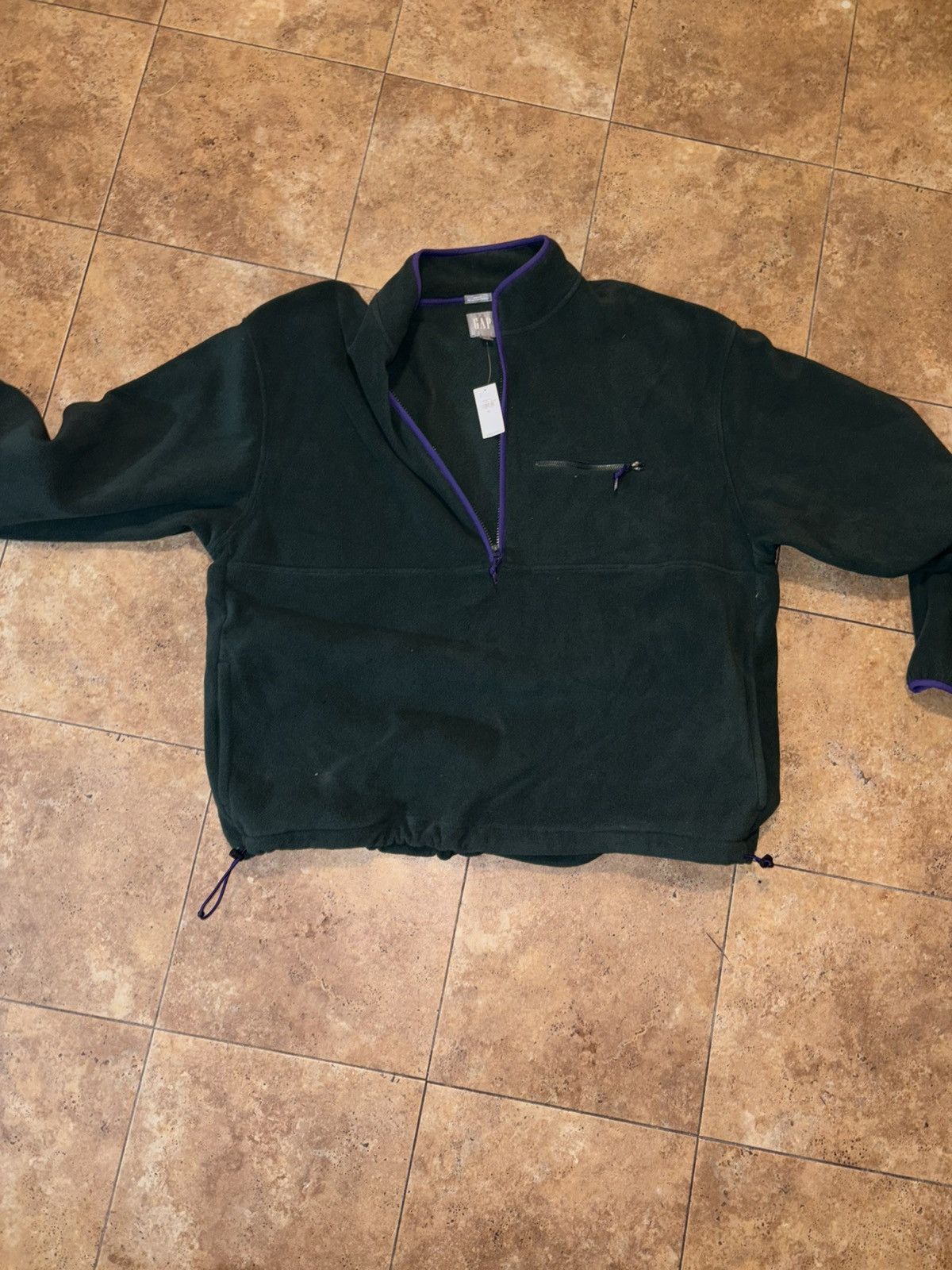 Gap Brand New Gap Polar Fleece Men’s XLarge Green/Purple Size US XL / EU 56 / 4 - 5 Thumbnail