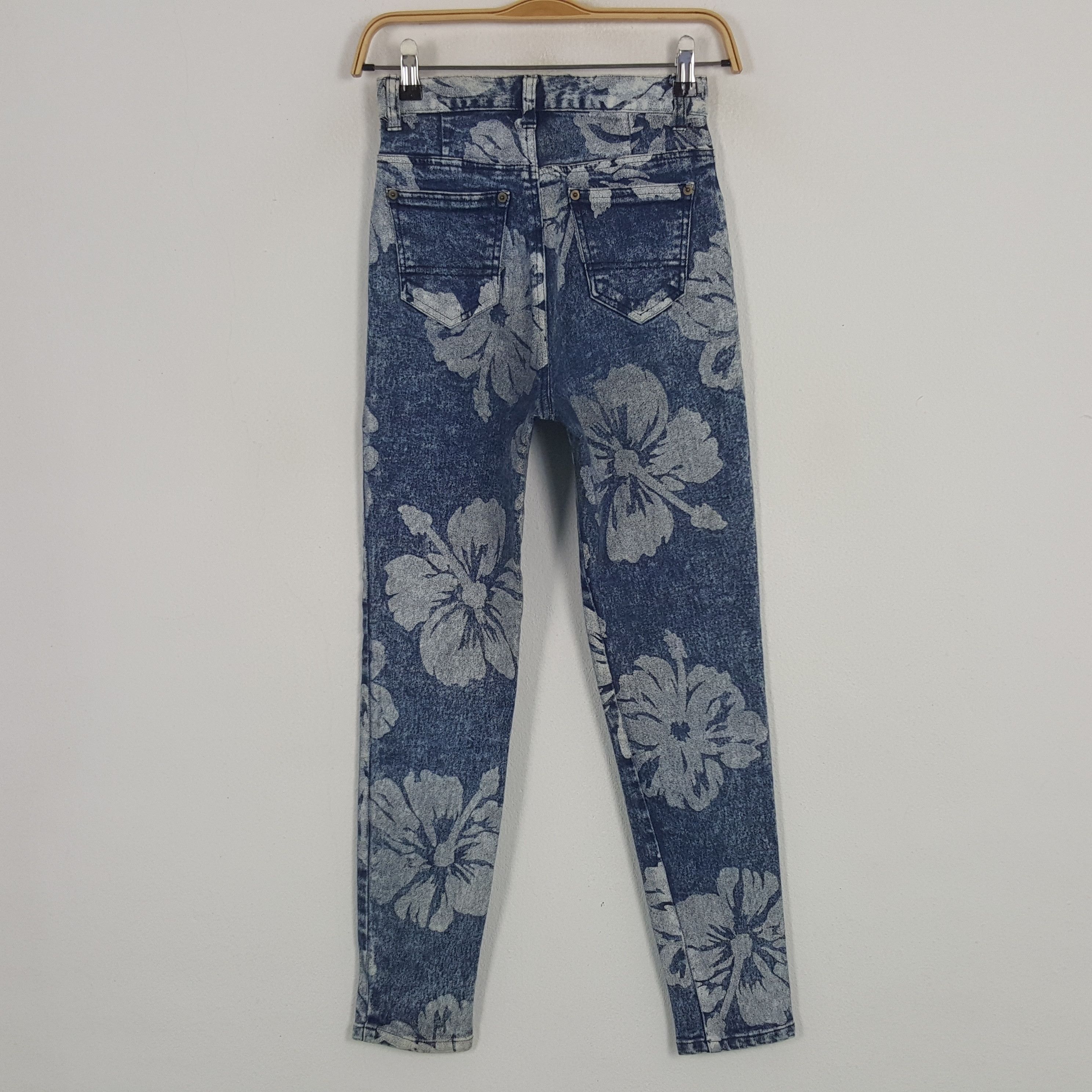 Japanese Brand × Vintage Vintage RYU Sports Fullprinted Denim Jeans Size 23" - 4 Thumbnail