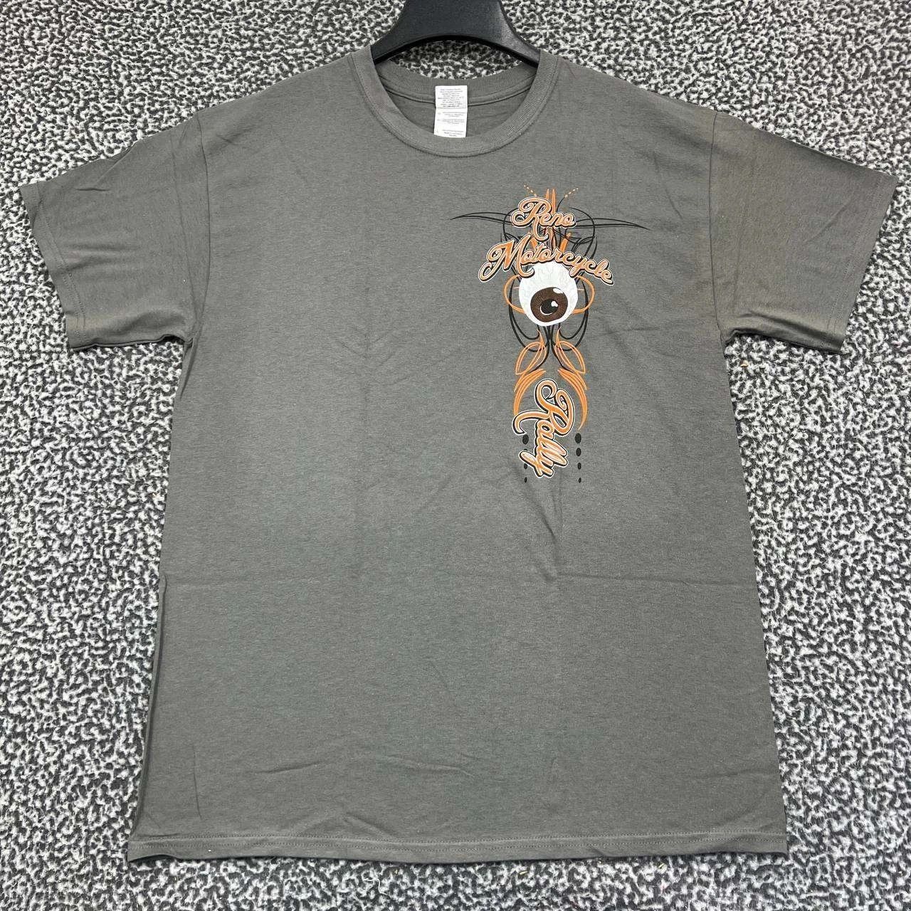 Gildan Vintage Reno Motorcycle Rally Shirt Men L Short Sleeve New Size US L / EU 52-54 / 3 - 2 Thumbnail