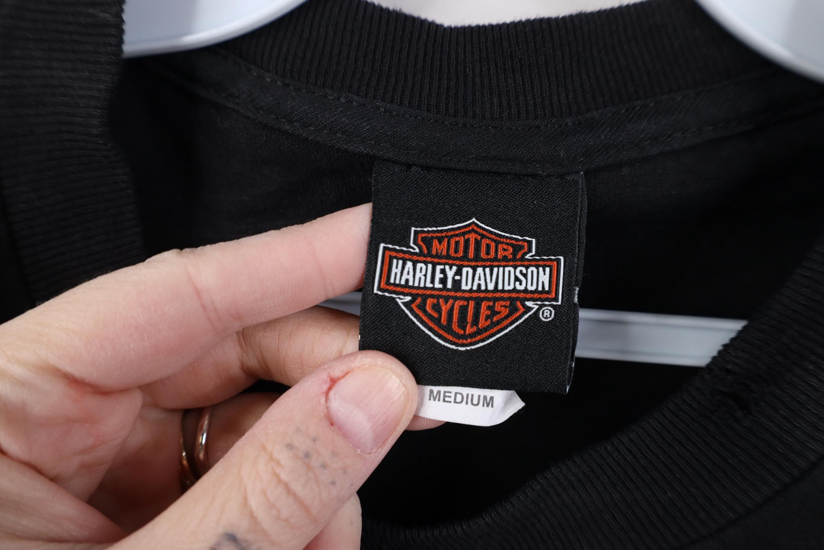 Harley Davidson Vintage Y2K Harley Davidson Spell Out Big Logo T-Shirt Black Size US M / EU 48-50 / 2 - 9 Thumbnail