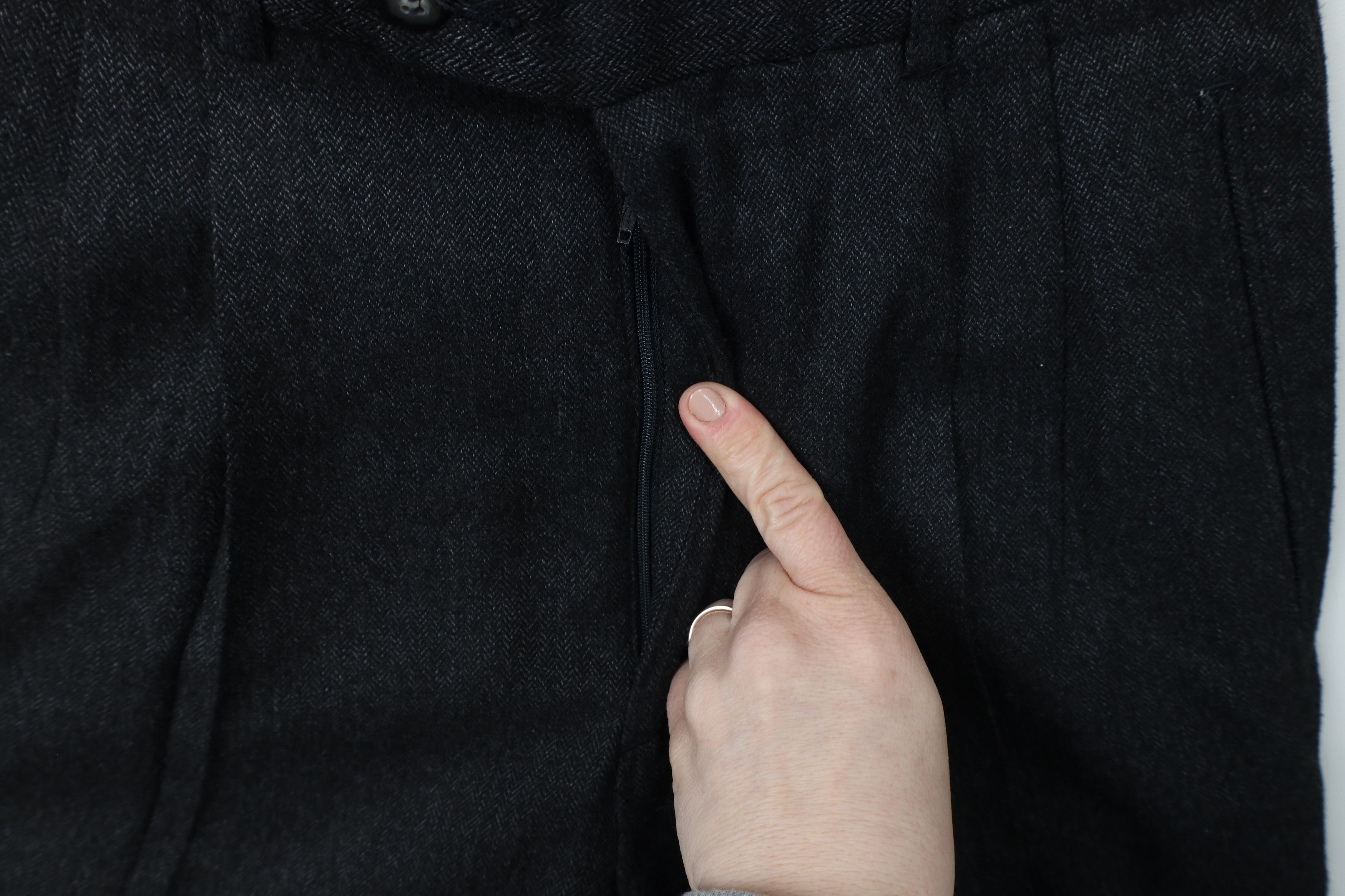 Vintage Vintage 90s Streetwear Relaxed Herringbone Chino Pants Gray Size US 30 / EU 46 - 5 Thumbnail