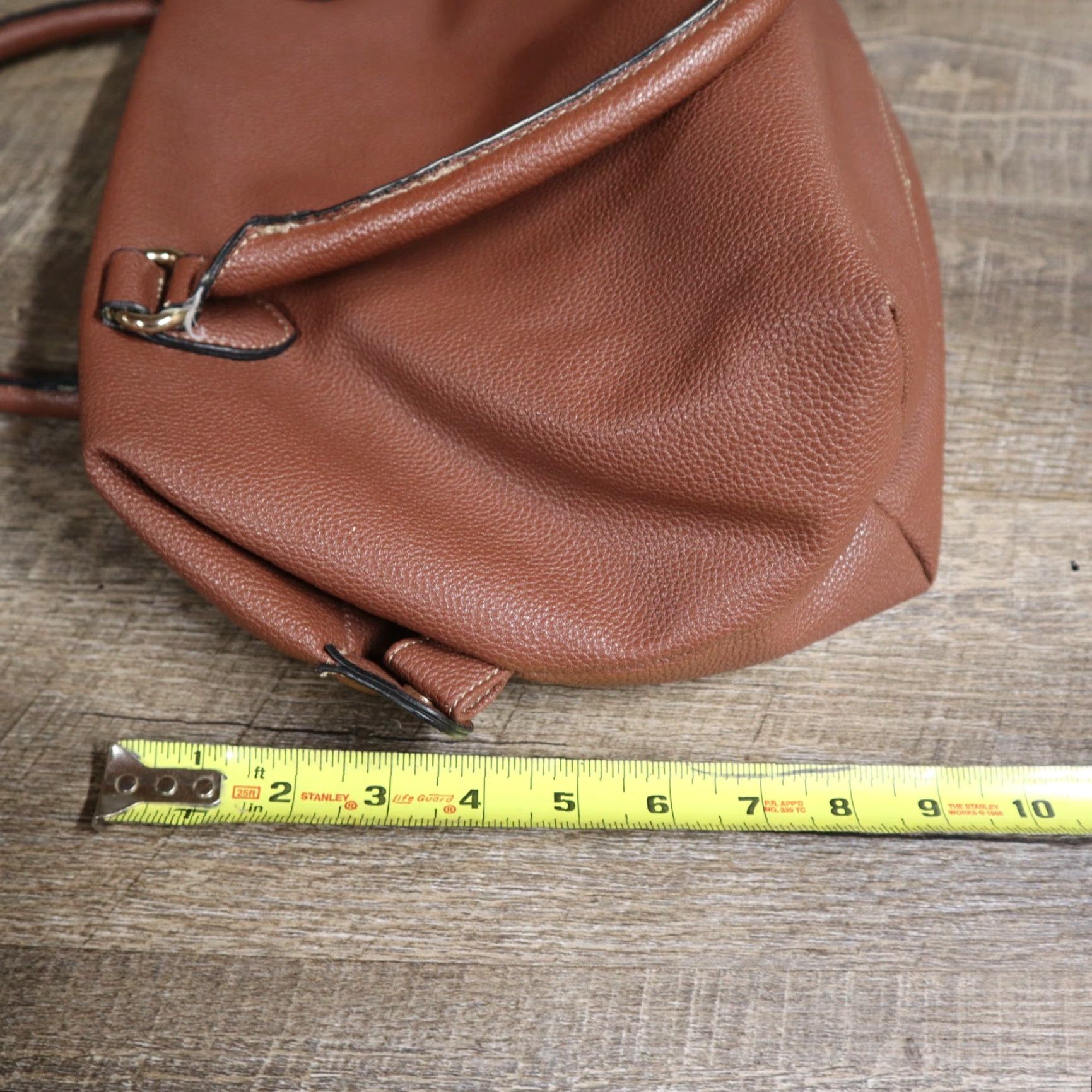 Kenneth Cole VINTAGE Kenneth Cole Brown Reaction Zip Hobo Shoulder Bag Purse Size ONE SIZE - 5 Thumbnail