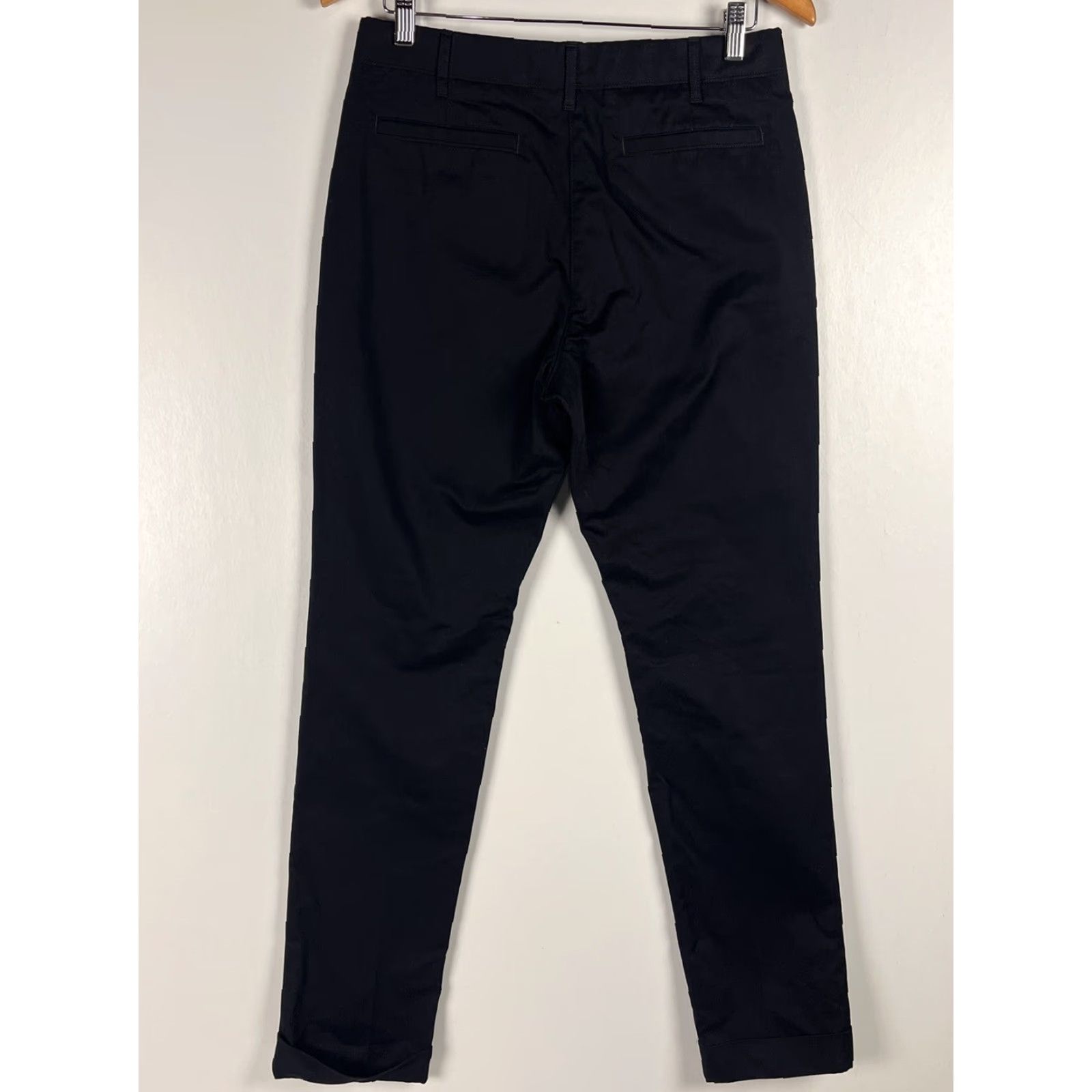 Lands' End Lands' End Black Chino Pants Womens Size 6 Regular Cuff Size 28" / US 6 / IT 42 - 3 Thumbnail