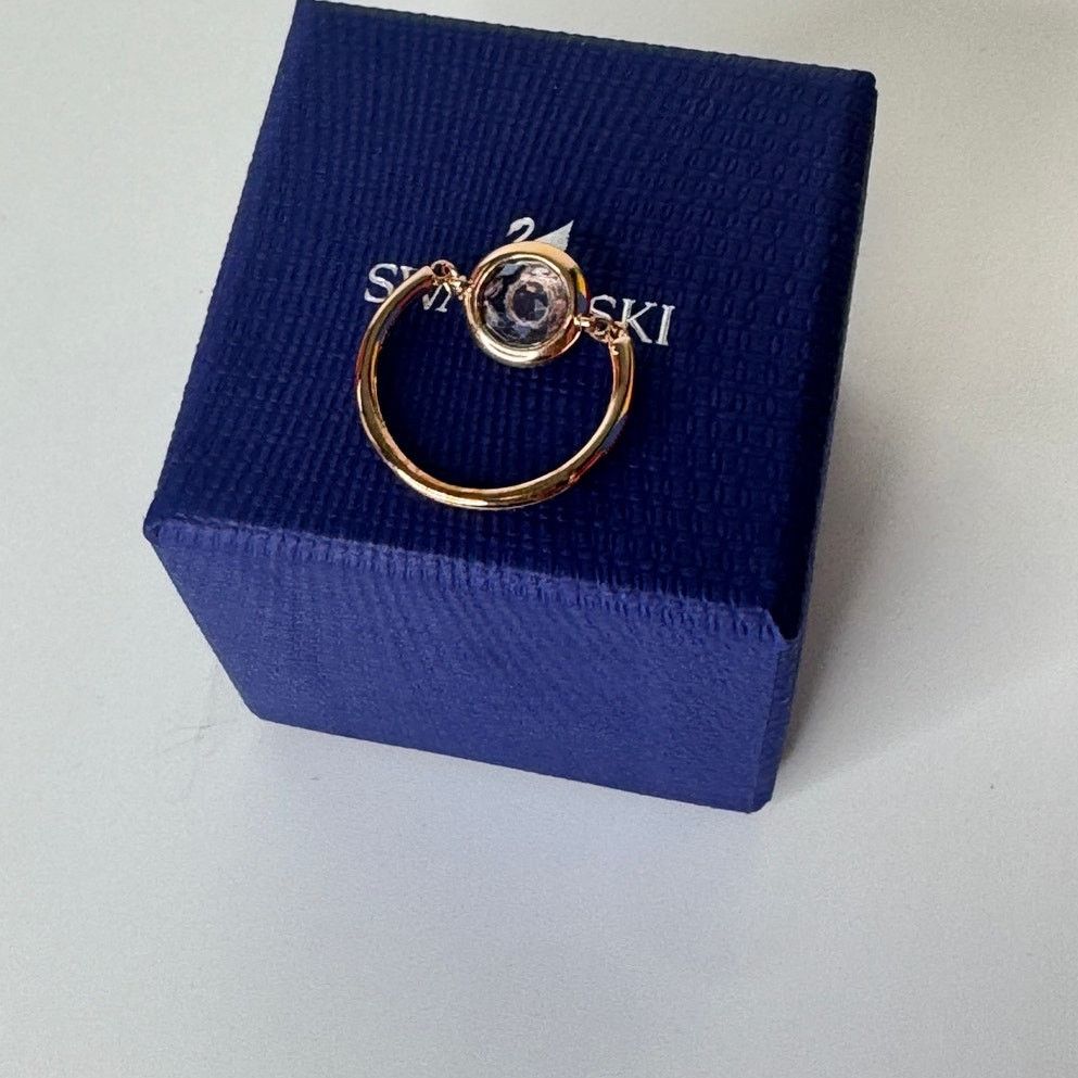 Swarovski Tahlia Ring Pink Rose-gold tone plated size 8/58