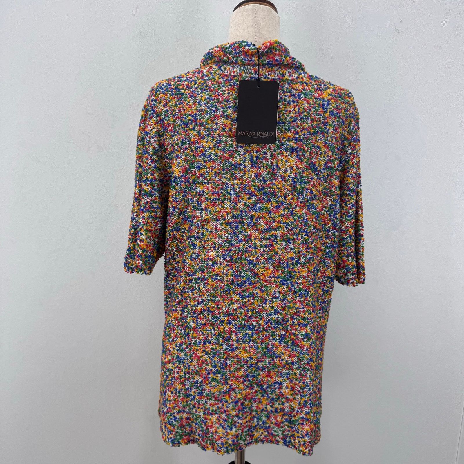 Marina Rinaldi Marina Rinaldi Anita Printed Knit Sweater Shirt Cowl Neck XL Size 3XL / US 20-22 - 4 Thumbnail