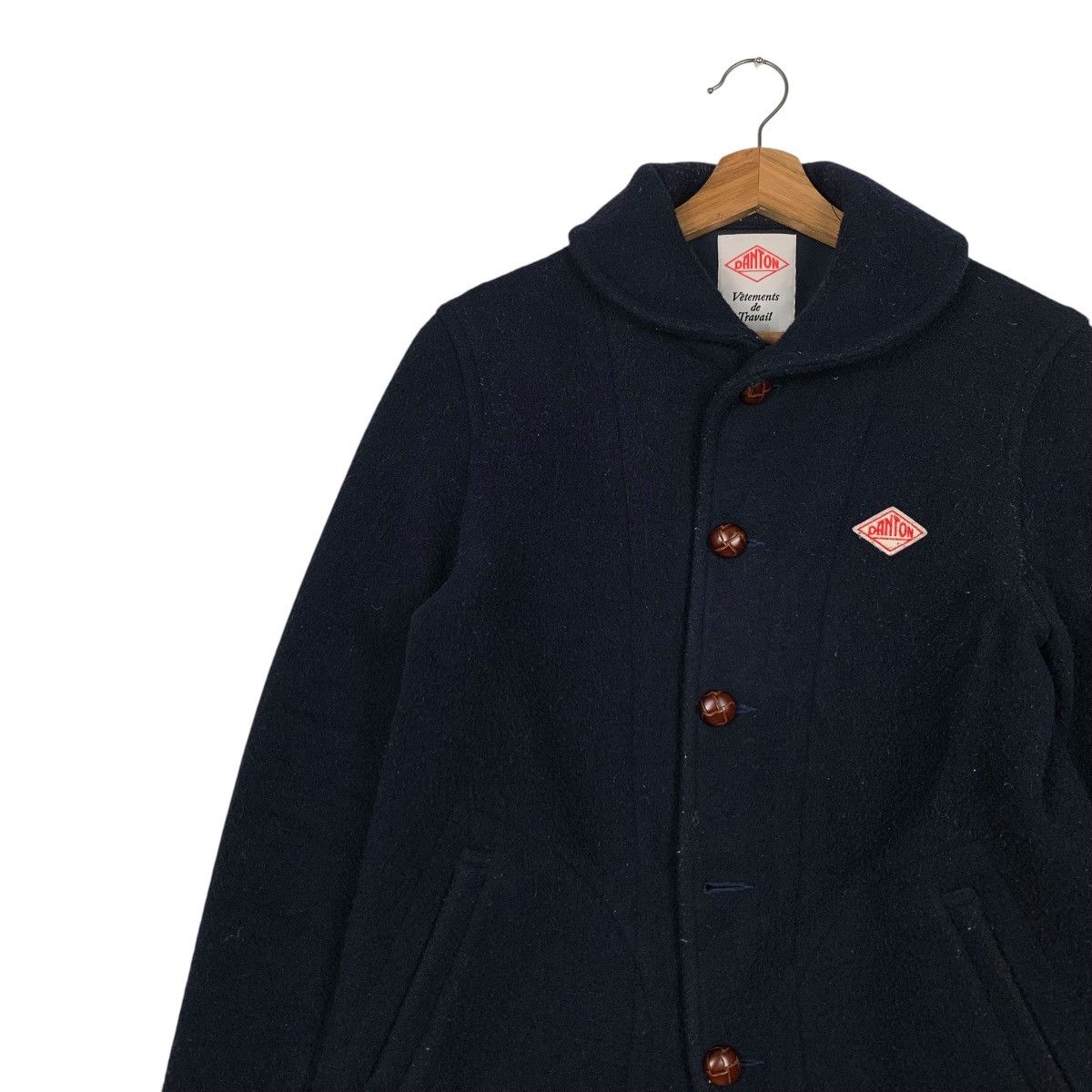 Danton DANTON Vetements de Travail Wool Button Jacket #2126-C93 Size US S / EU 44-46 / 1 - 6 Thumbnail