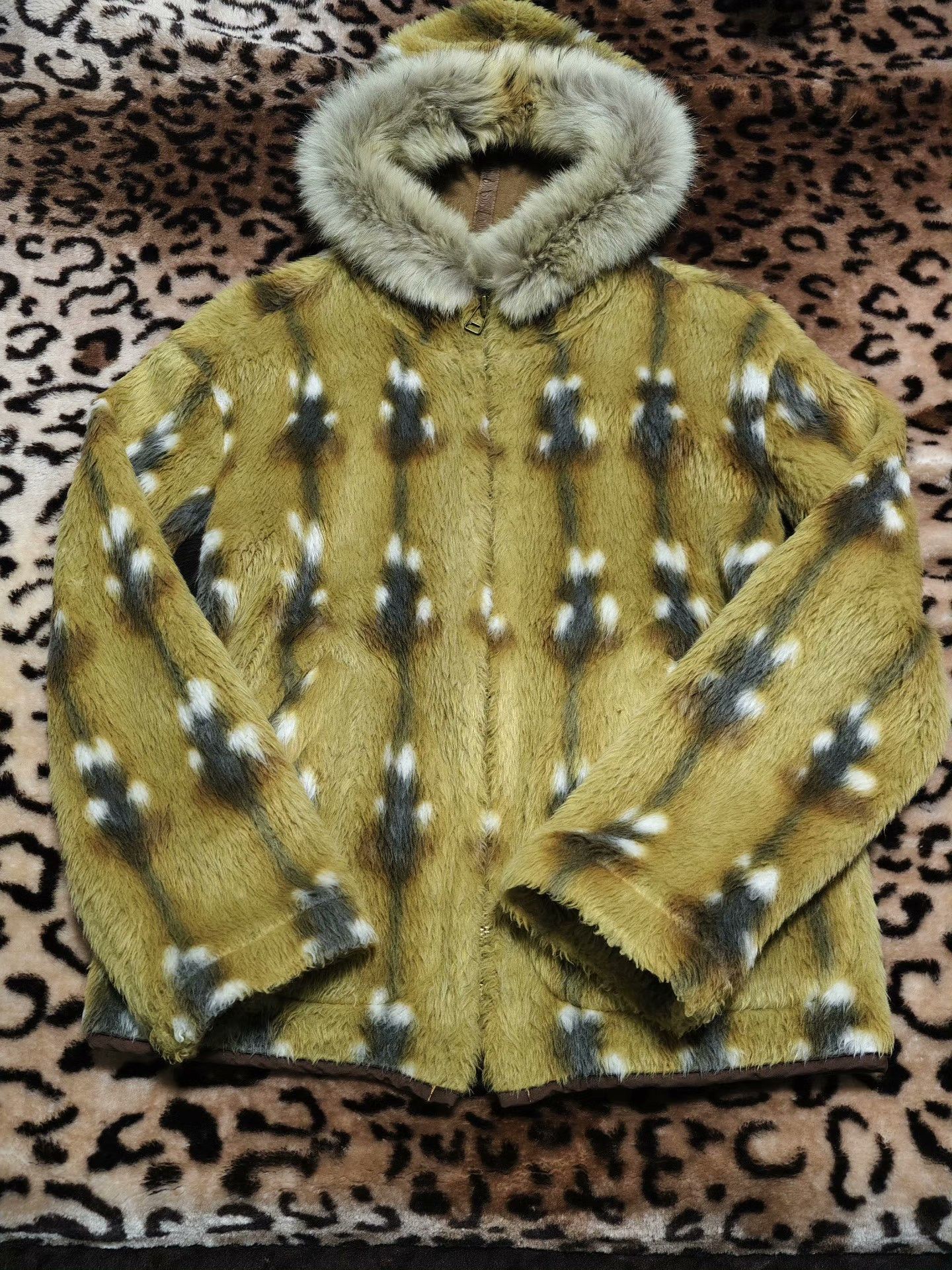 Other Fox Pattern Faux Fur Hoodie Size US M / EU 48-50 / 2 - 1 Thumbnail