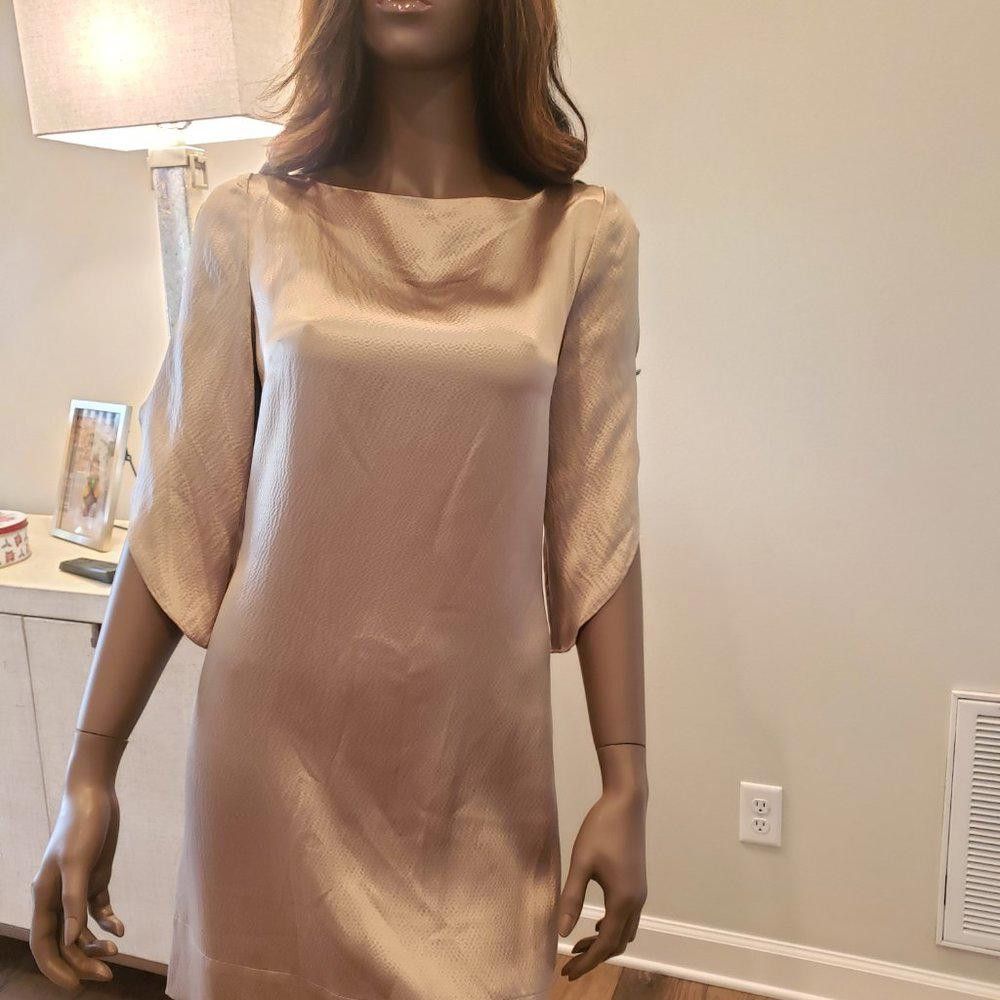 Bcbgmaxazria BCBG Max Azria NWT Silk Shift Dress Size S / US 4 / IT 40 - 3 Thumbnail
