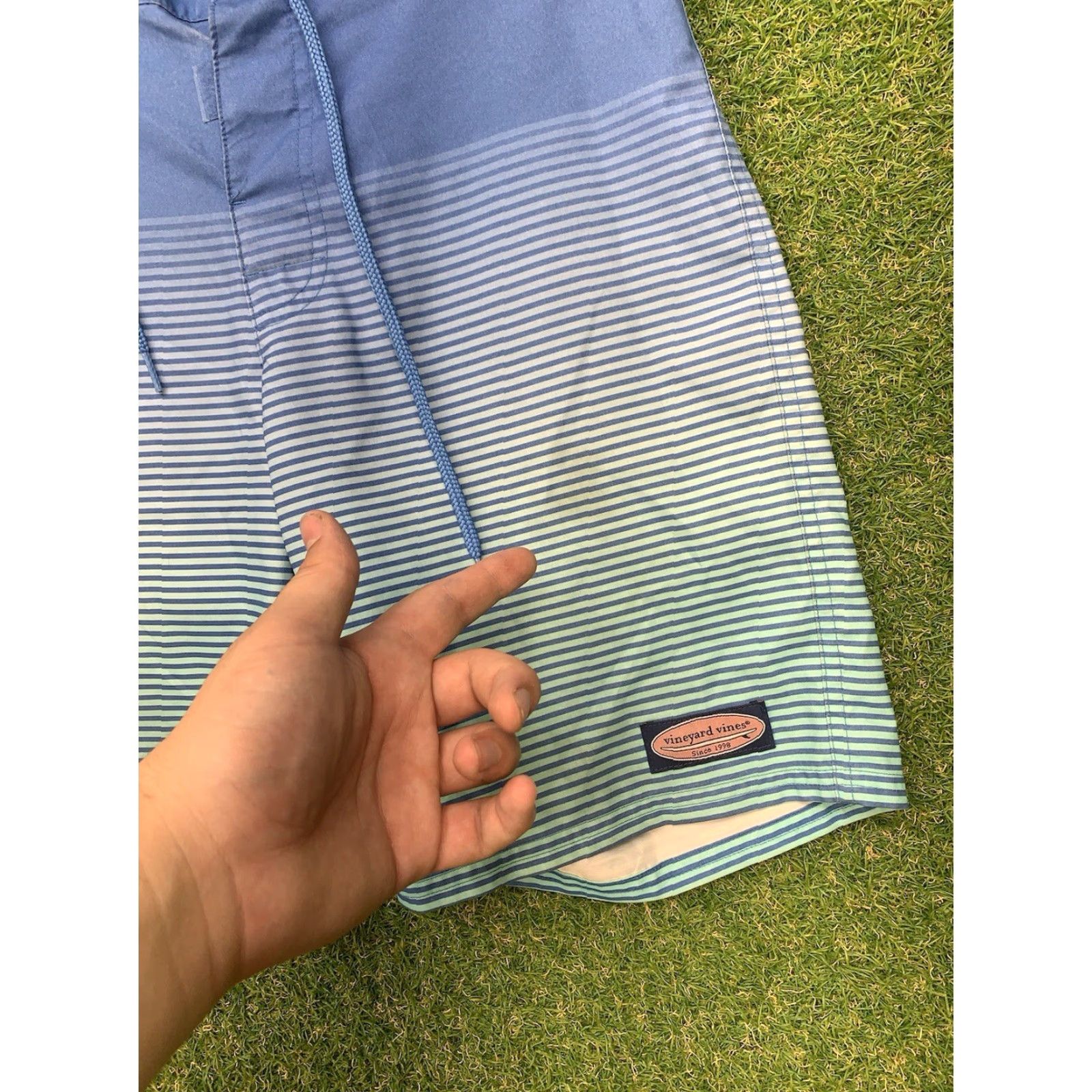 Vineyard Vines Vineyard Vines Performance Shorts Mens 28 Blue Golf Preppy Swimwear Striped Y2K Size US 28 / EU 44 - 4 Thumbnail