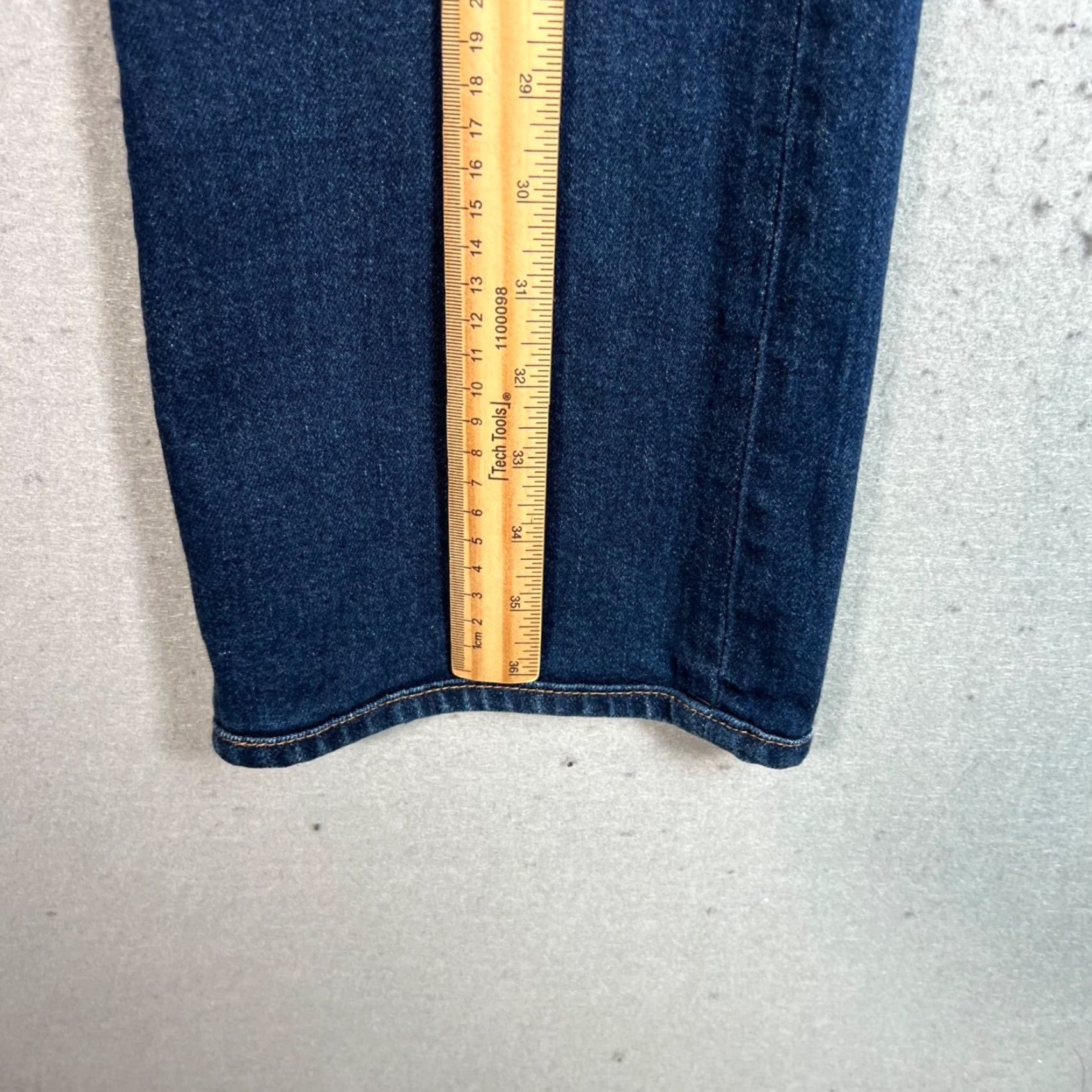 Uniqlo VINTAGE Uniqlo Womens Jeans Straight Leg High-Rise Stretch Denim Blue Size 25 Size 42" / US 20 - 5 Thumbnail