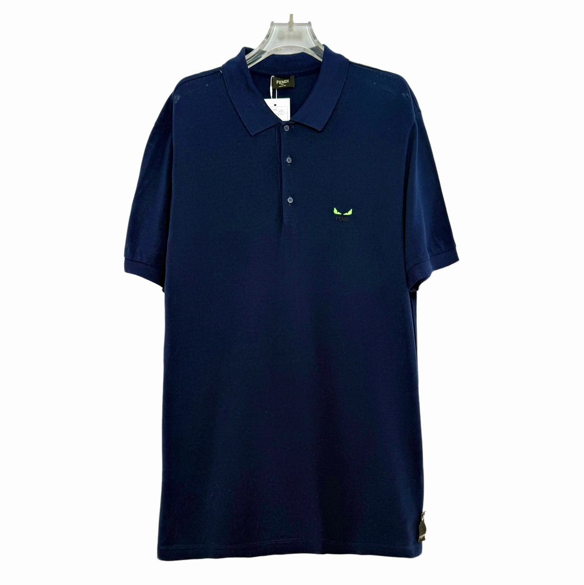 Fendi Fendi Classic Monster Cotton Polo Shirt K26WX Size US XXL / EU 58 / 5 - 1 Thumbnail