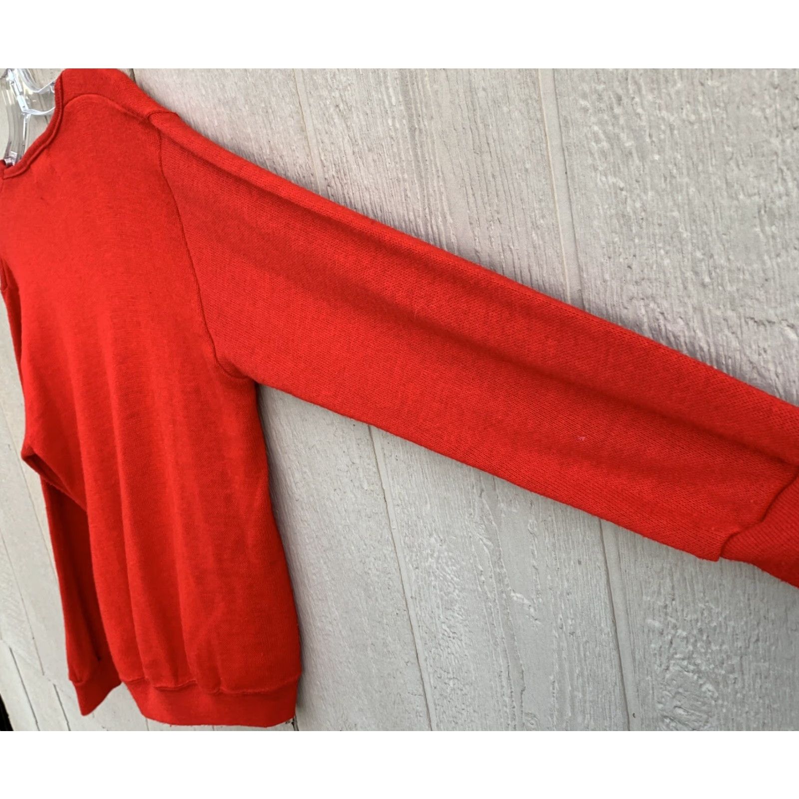 Vintage VINTAGE International Harvester V Neck Sweater Creslan And Rayon 60s 1960s M Red Rockabilly Mens Size US M / EU 48-50 / 2 - 7 Thumbnail