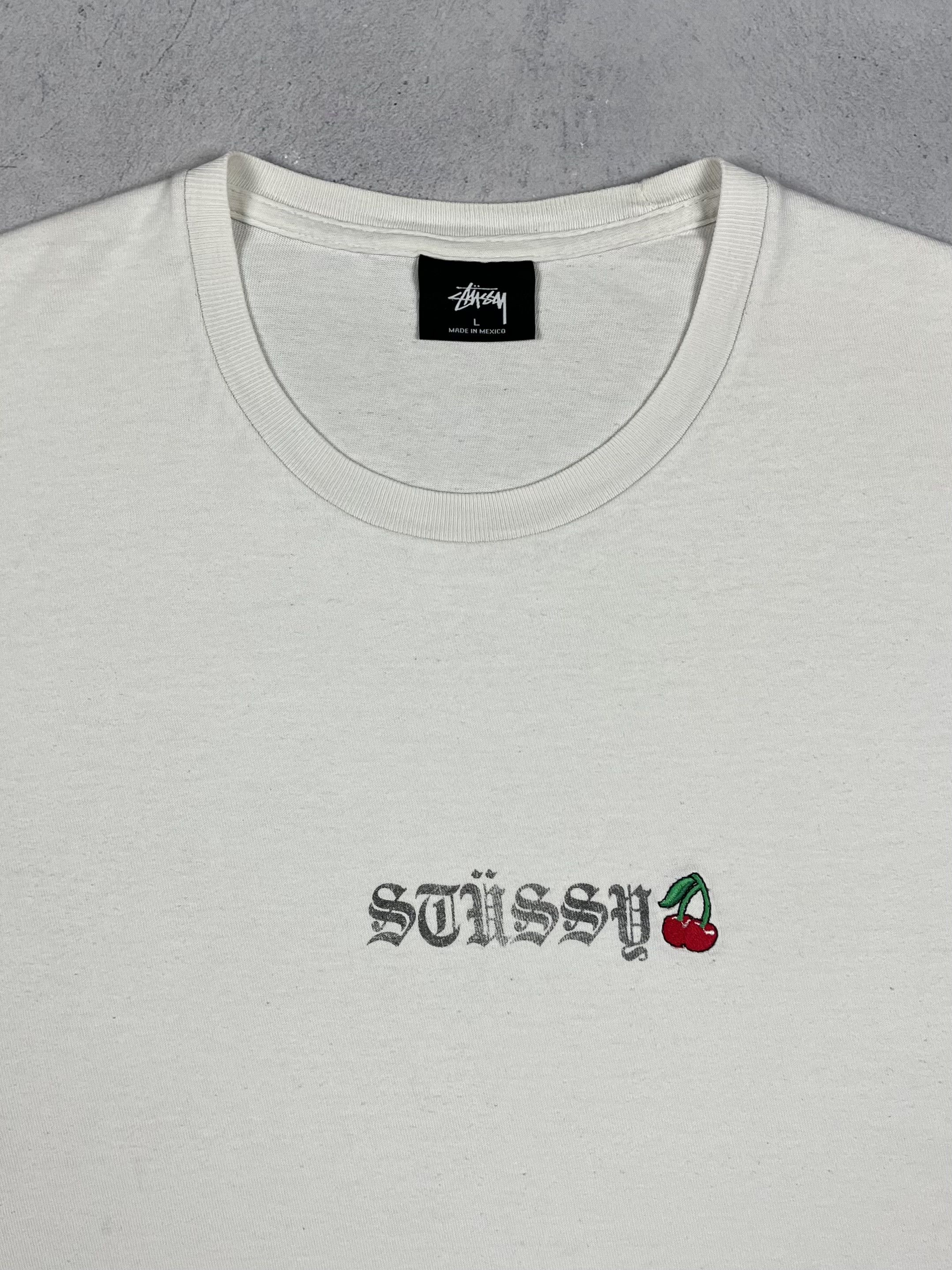 Stussy Vintage Stussy Cherry Big Logo Y2K T Shirt 00’s Size US L / EU 52-54 / 3 - 7 Thumbnail