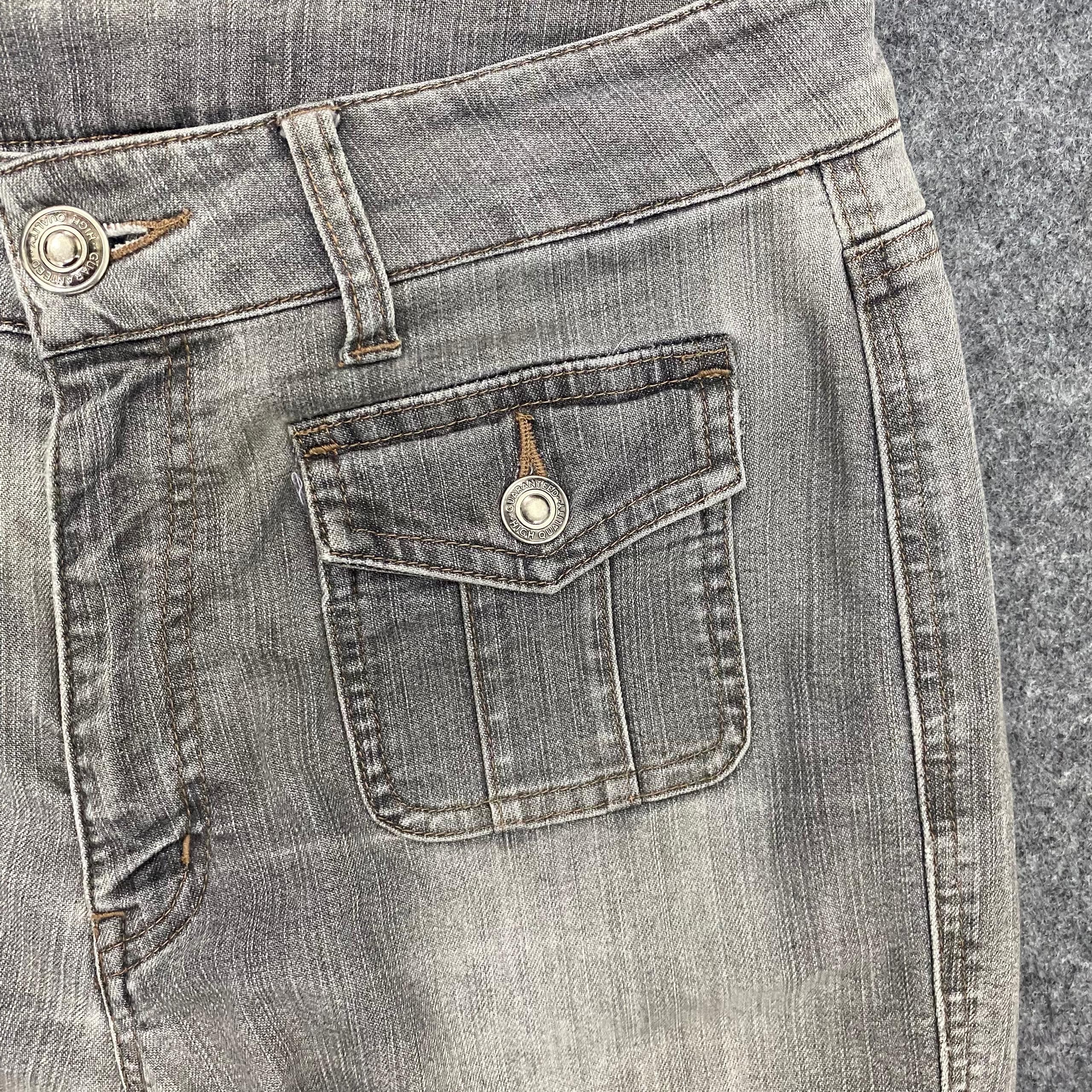 Japanese Brand 💥Flare💥Vintage Japanese Brand Distressed Denim Size 30" / US 8 / IT 44 - 10 Thumbnail