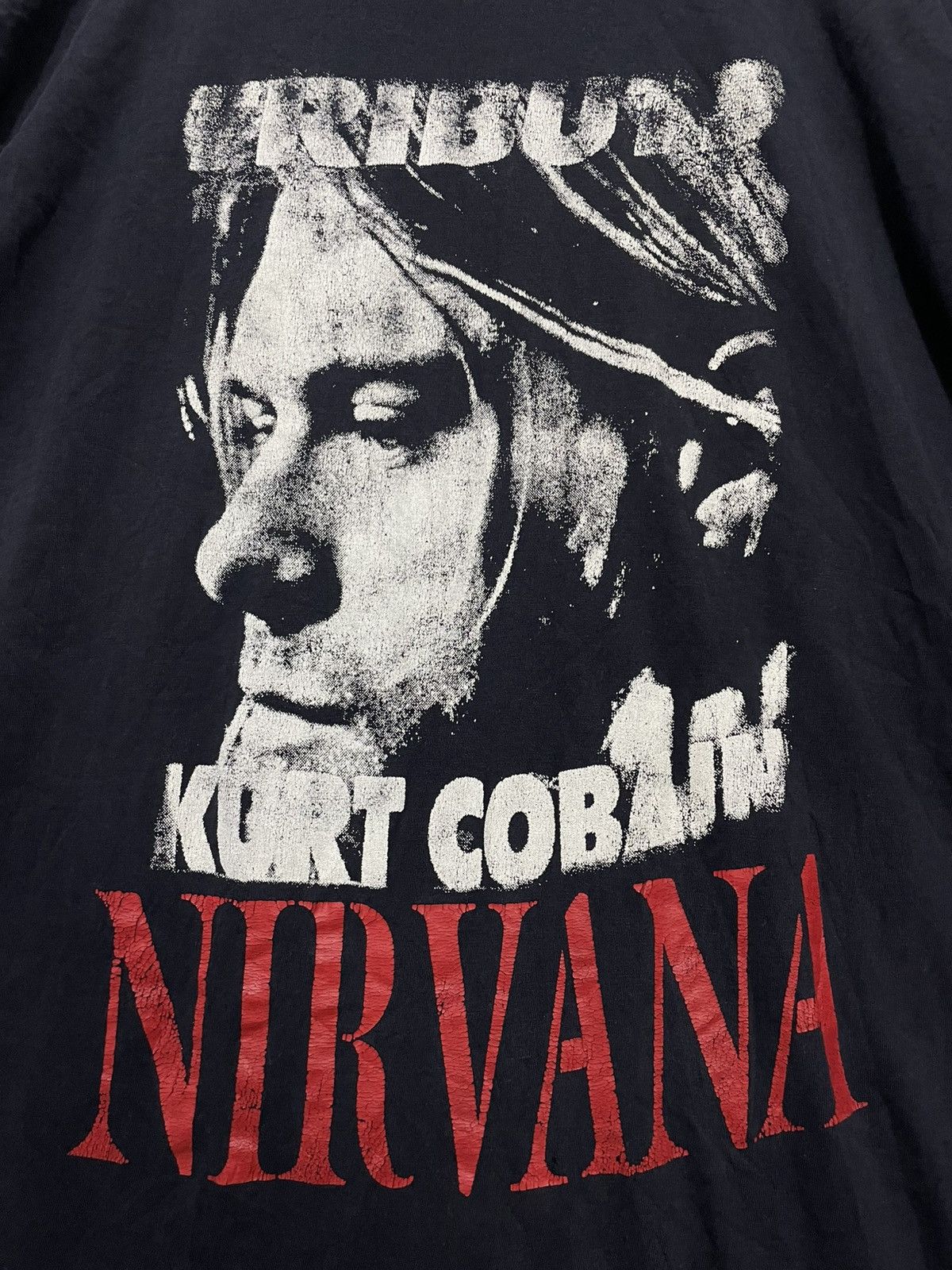 Band Tees Vintage 90s Nirvana Teibute Kurt Cobain T-Shirt Size US L / EU 52-54 / 3 - 3 Thumbnail
