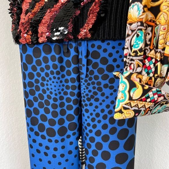Bottega Veneta Bottega Veneta Resort 2016 Dotted Swirl Silk Spiral Trousers Size 27" / US 4 / IT 40 - 10 Thumbnail