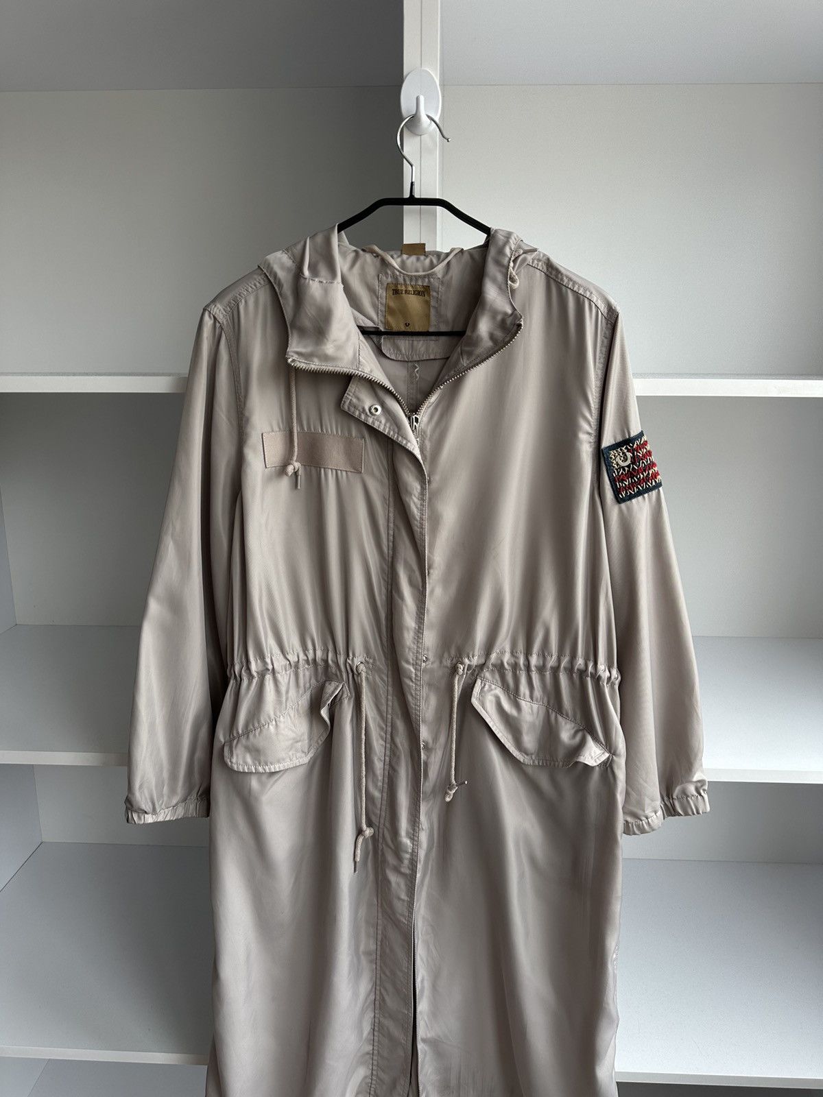 True Religion × Vintage Vintage True Religion Nylon Trench Coat Size US L / EU 52-54 / 3 - 2 Thumbnail