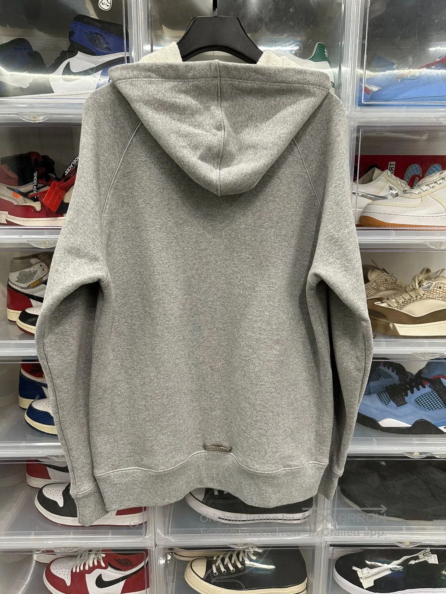 Chrome Hearts chrome hearts gray hooded sweatshirt with patch. Size US L / EU 52-54 / 3 - 3 Thumbnail