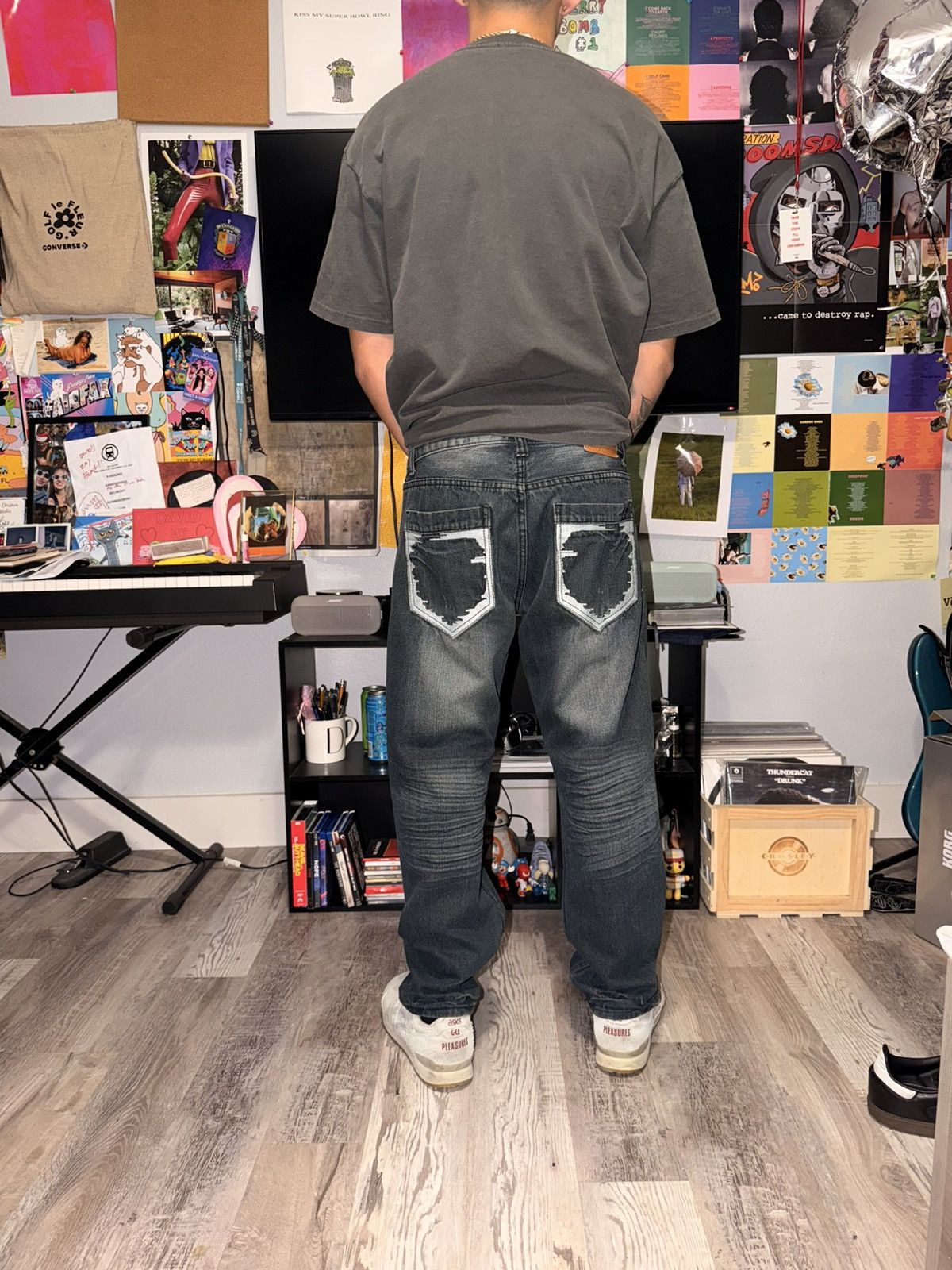 Other Vintage Light Wash Jeans Size US 34 / EU 50 - 4 Thumbnail