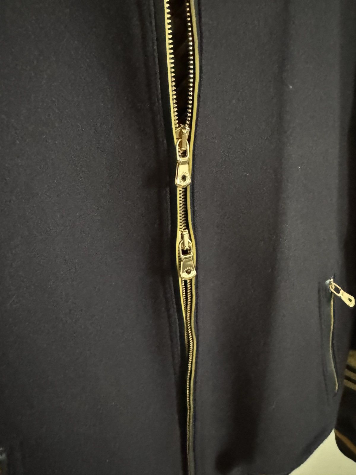 Dolce & Gabbana Luxury Wool Jacket with Gold Stitching Size US M / EU 48-50 / 2 - 3 Thumbnail