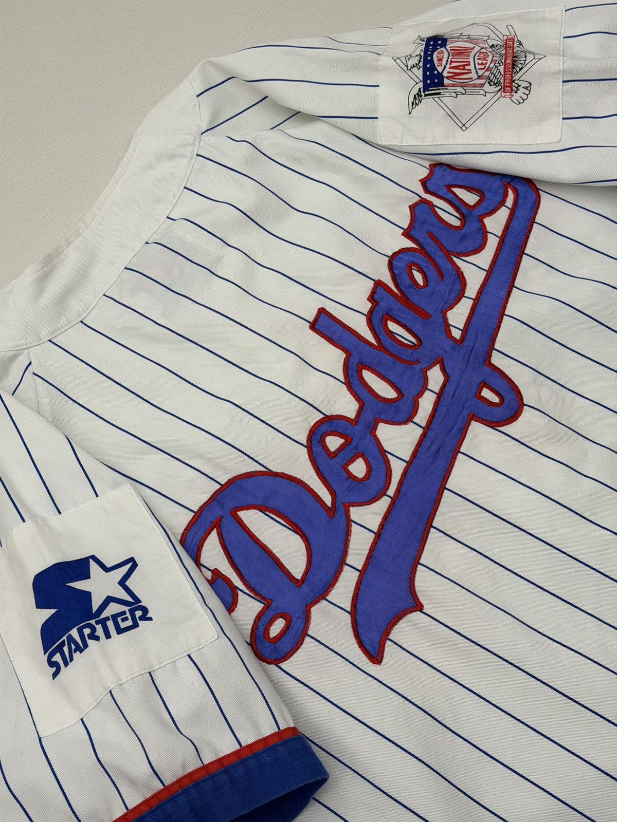 Starter Vintage 80 Los Angeles Dodgers MLB Starter Script Pinstripes Size US XL / EU 56 / 4 - 7 Thumbnail