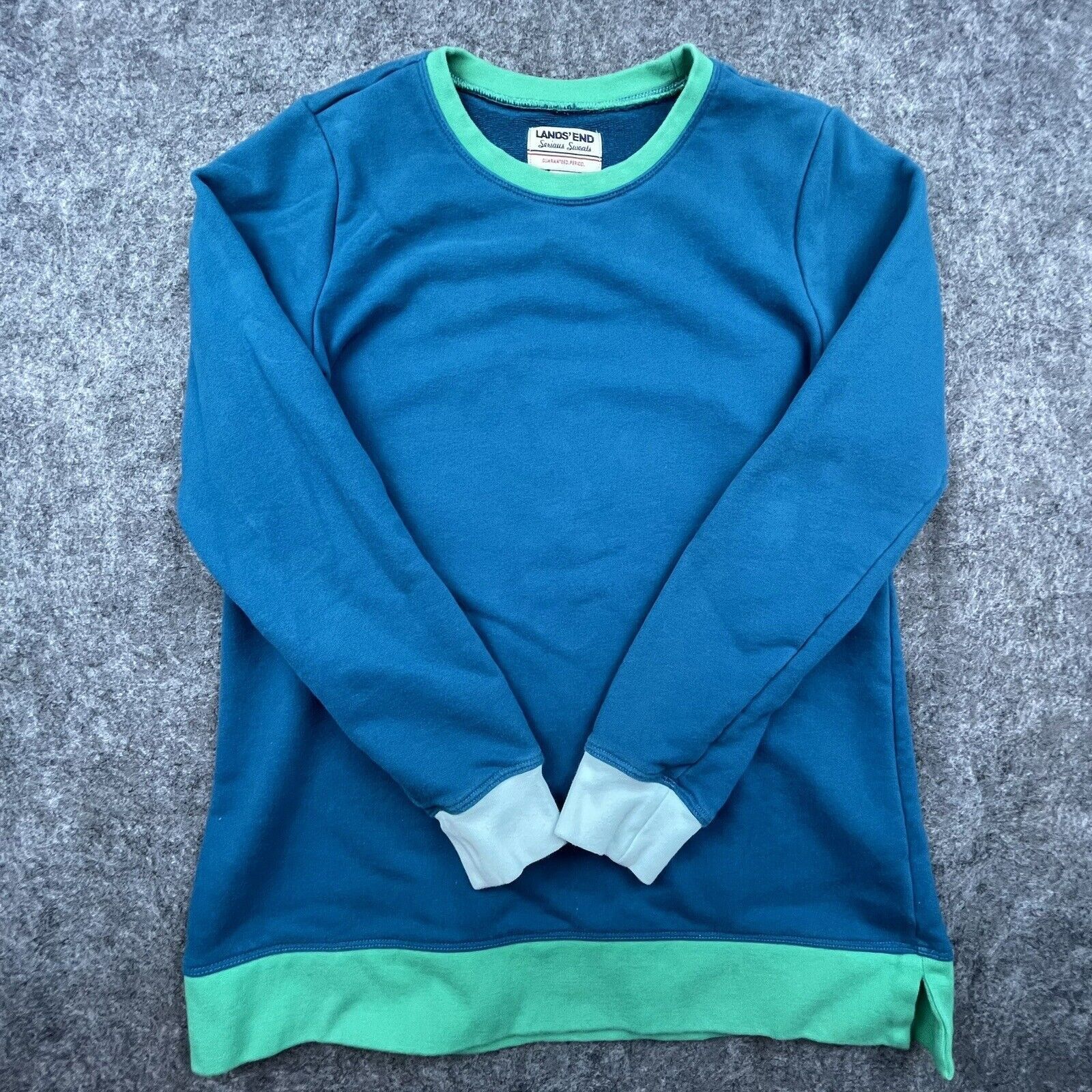 Lands' End Lands End Serious Sweatshirt Womens Small 6-8 Colorblock Size S / US 4 / IT 40 - 1 Thumbnail
