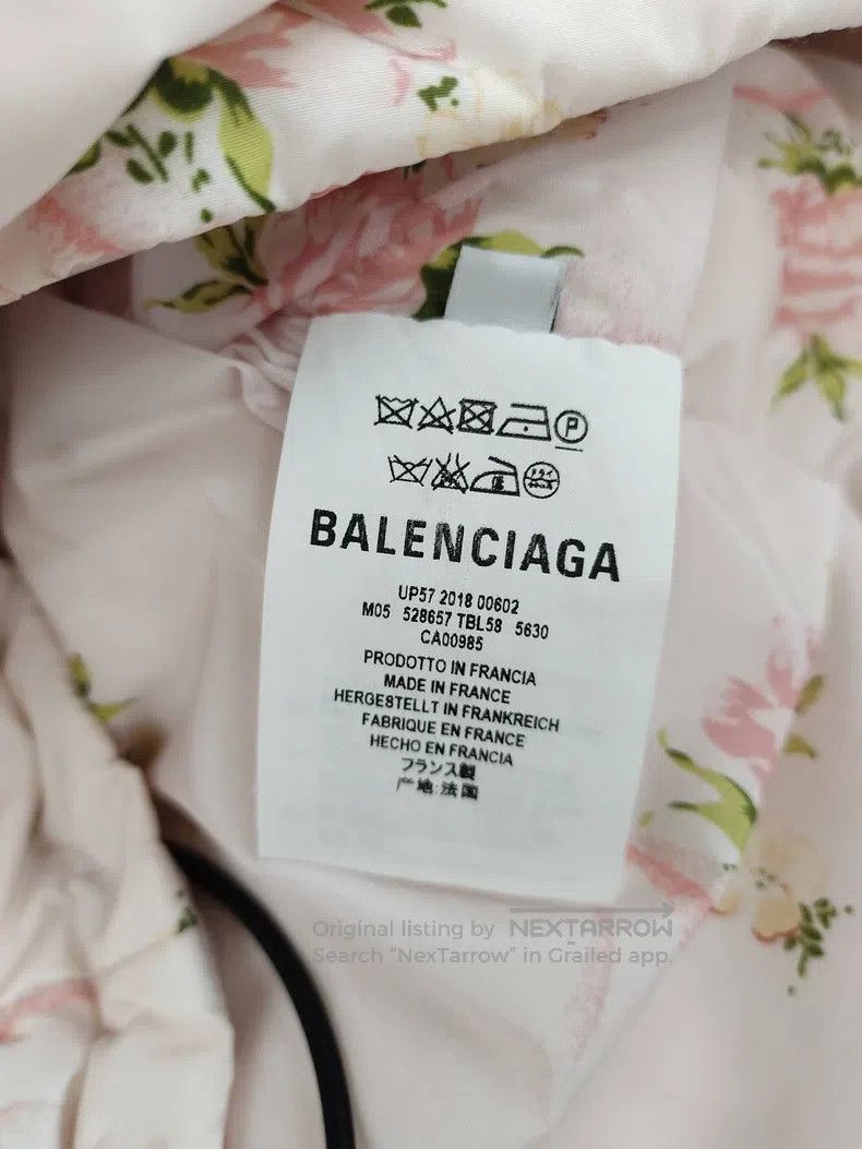 Balenciaga Balenciaga Floral Print Down Jacket Size XXS / US 00 / IT 34 - 4 Thumbnail