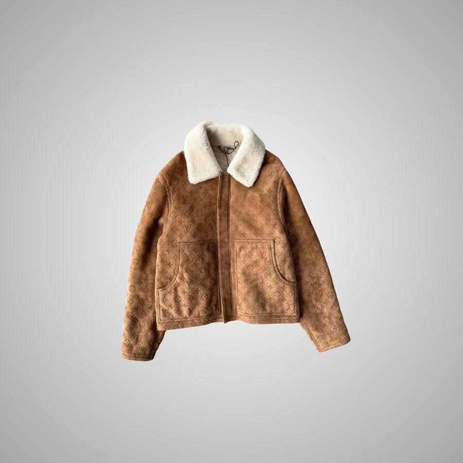 Louis Vuitton LOUIS VUITTON BROWN MONOGRAM SHEARLING JACKET Size US XXL / EU 58 / 5 - 1 Thumbnail