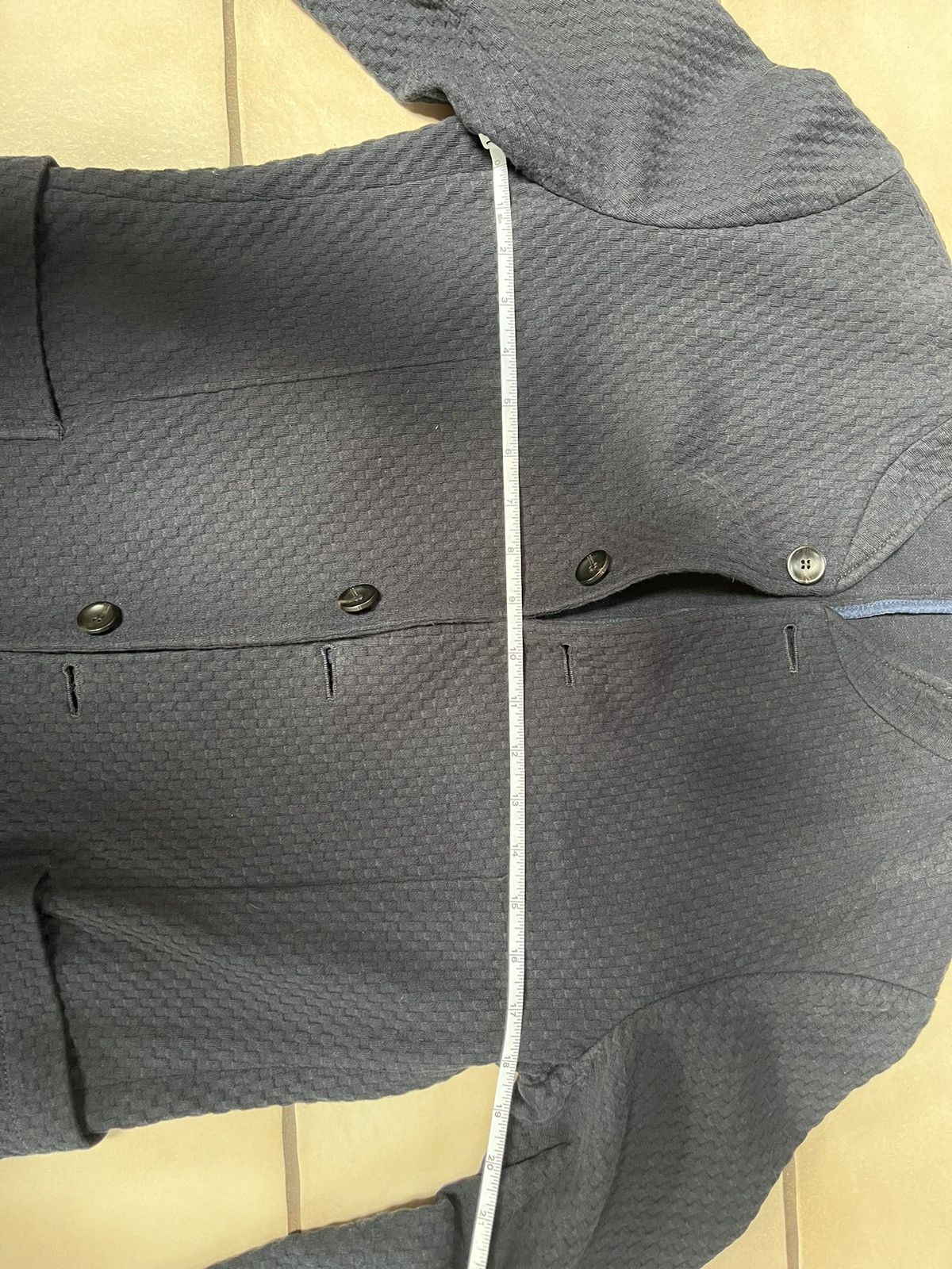 Armani Collezioni Armani Collezioni cotton navy blazer Size 38R - 7 Thumbnail