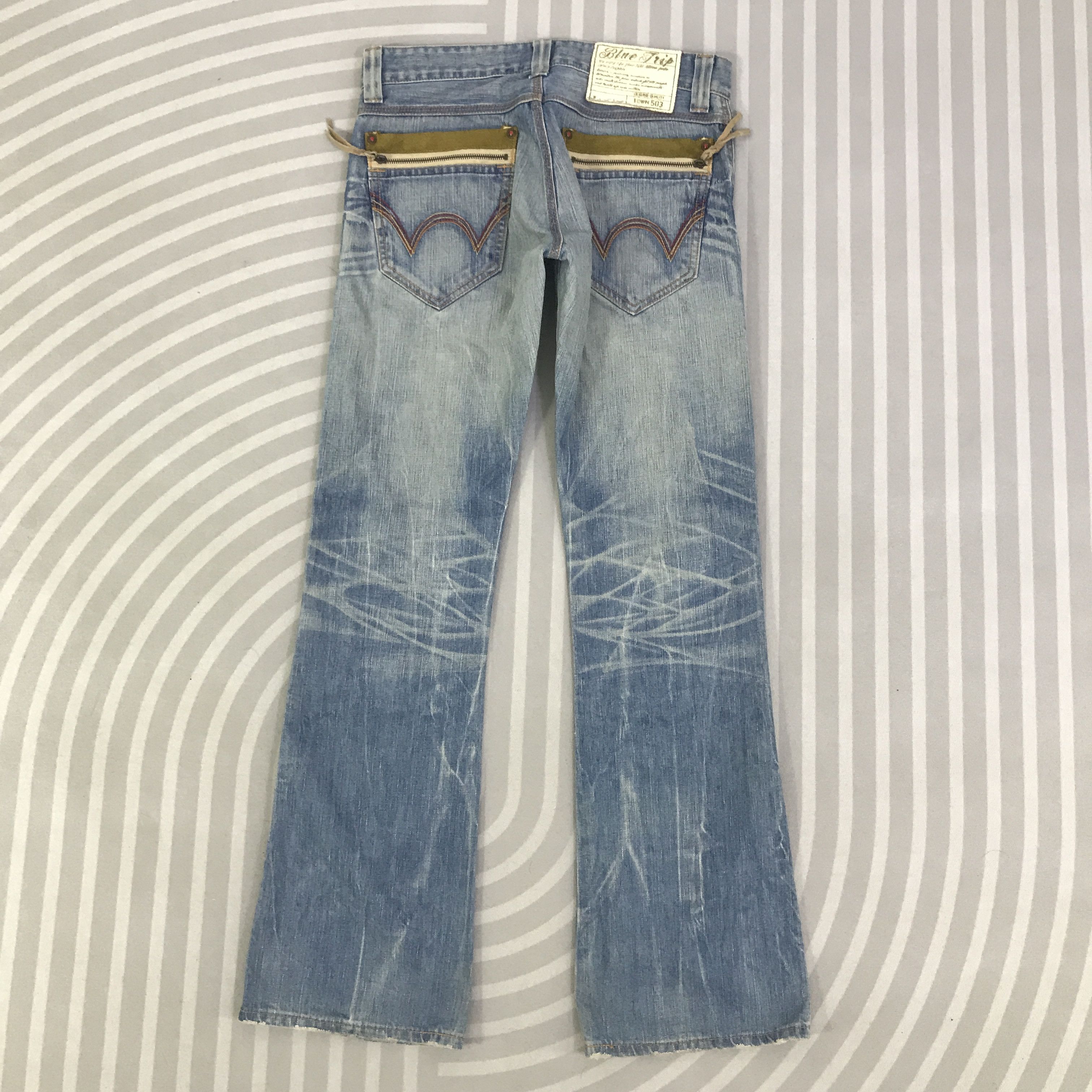 Edwin Vintage Edwin Blue Trip Bootcut Denim Jeans pants K130B1 Size US 30 / EU 46 - 4 Thumbnail