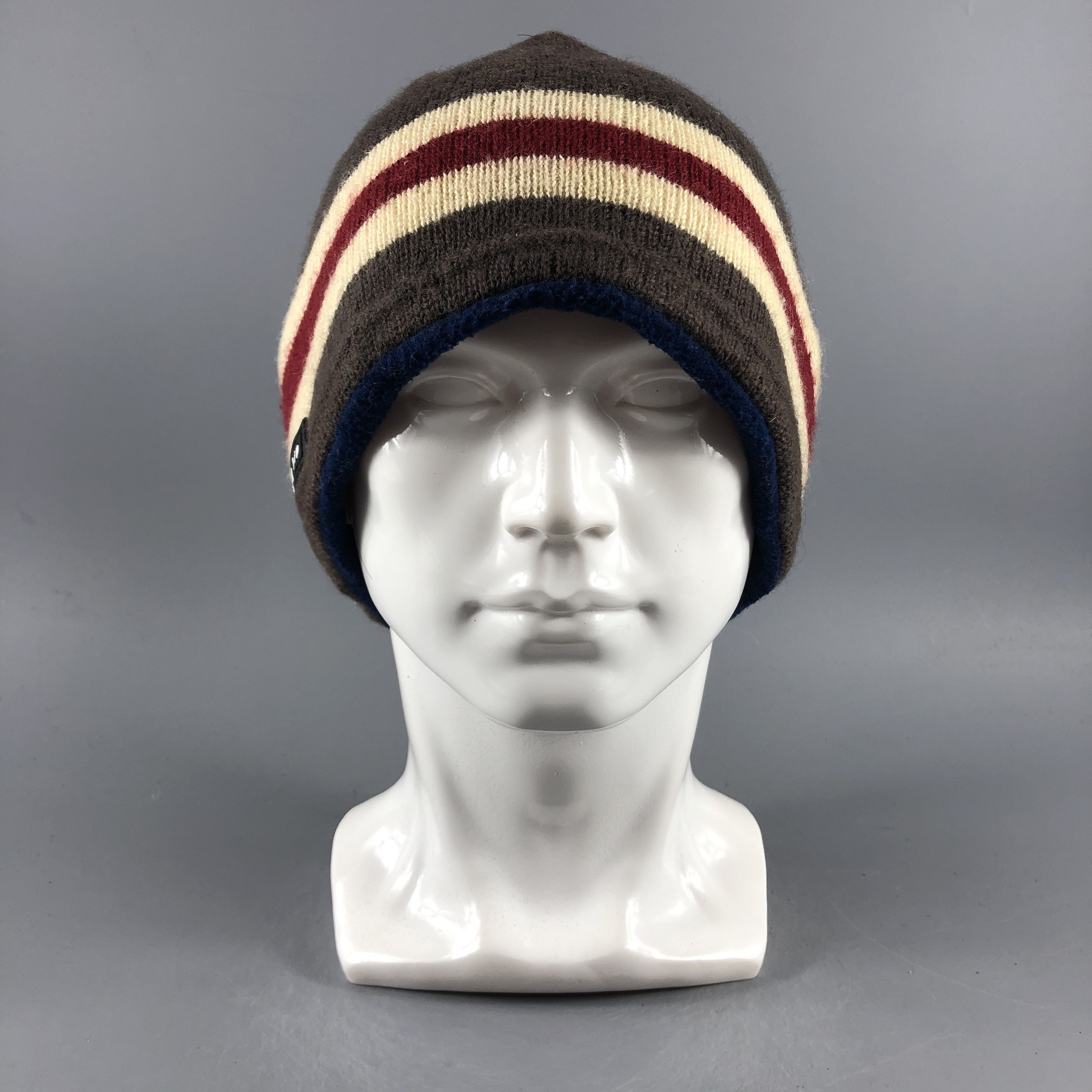 image of Vintage Wl Wind Lip Cuffless Beanie Snow Hat Snow Cap -D277, Men's