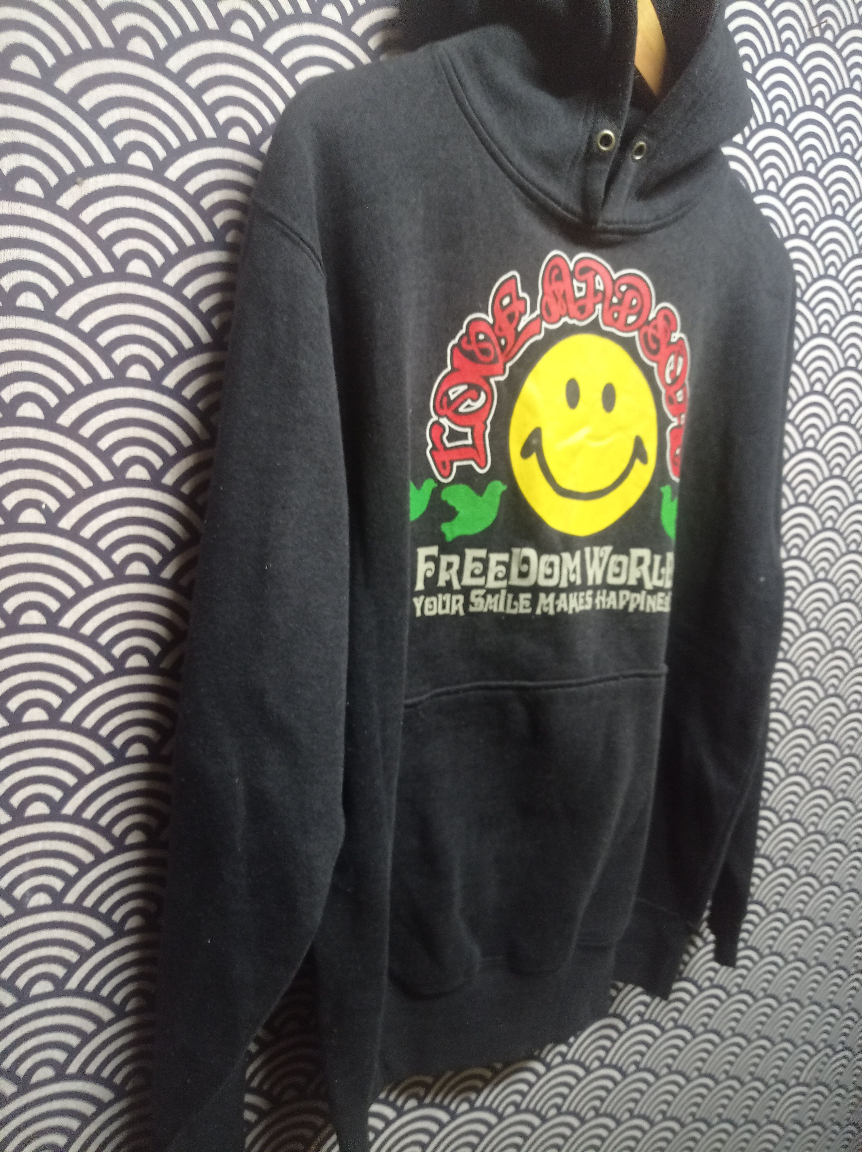 Japanese Brand Home boys smile love and peace hoodie #GB2 Size US L / EU 52-54 / 3 - 3 Thumbnail