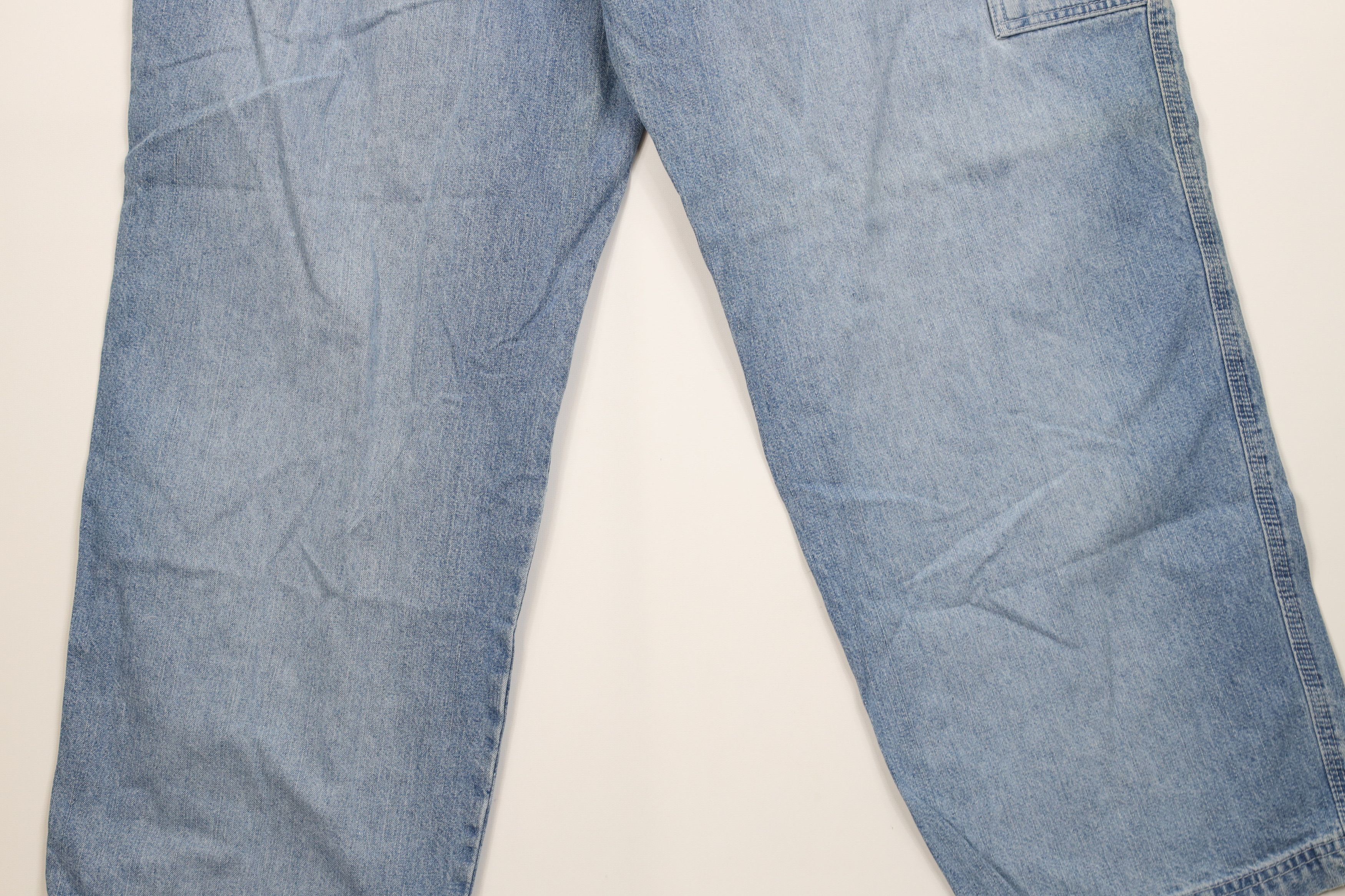 Vintage Vintage 90s Y2K Streetwear Wide Leg Dungaree Denim Jeans Size US 36 / EU 52 - 12 Thumbnail