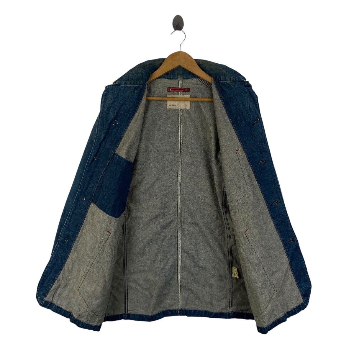 Levi's Vintage LEVI’S STRAUSS Redloop Workwear Casual Jeans Jacket Size US L / EU 52-54 / 3 - 3 Thumbnail