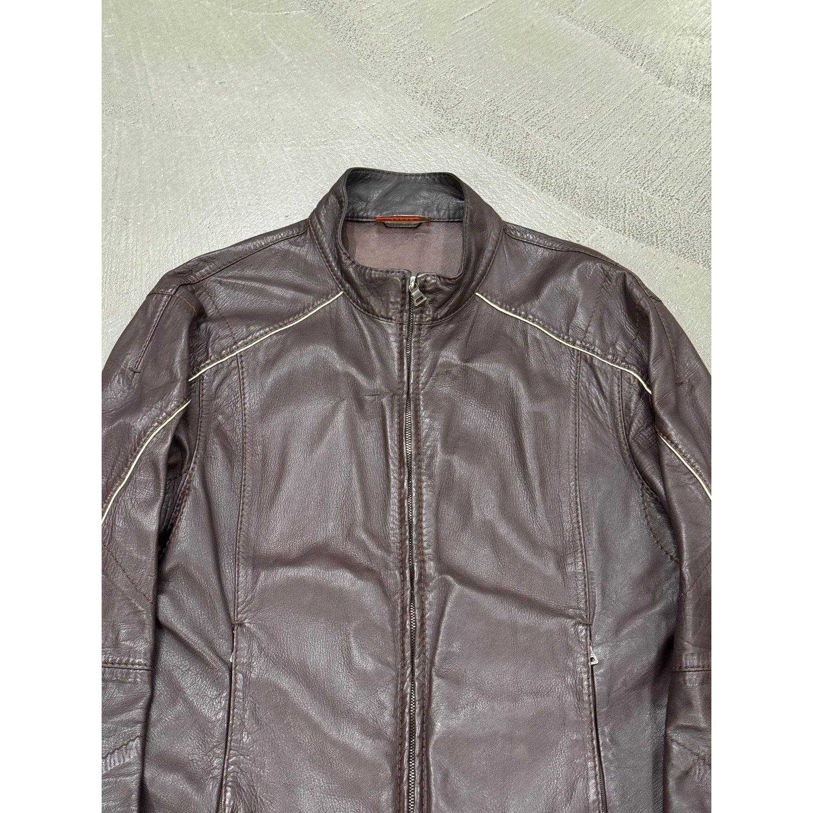 Prada 2000S Prada biker leather jacket Size US M / EU 48-50 / 2 - 4 Thumbnail