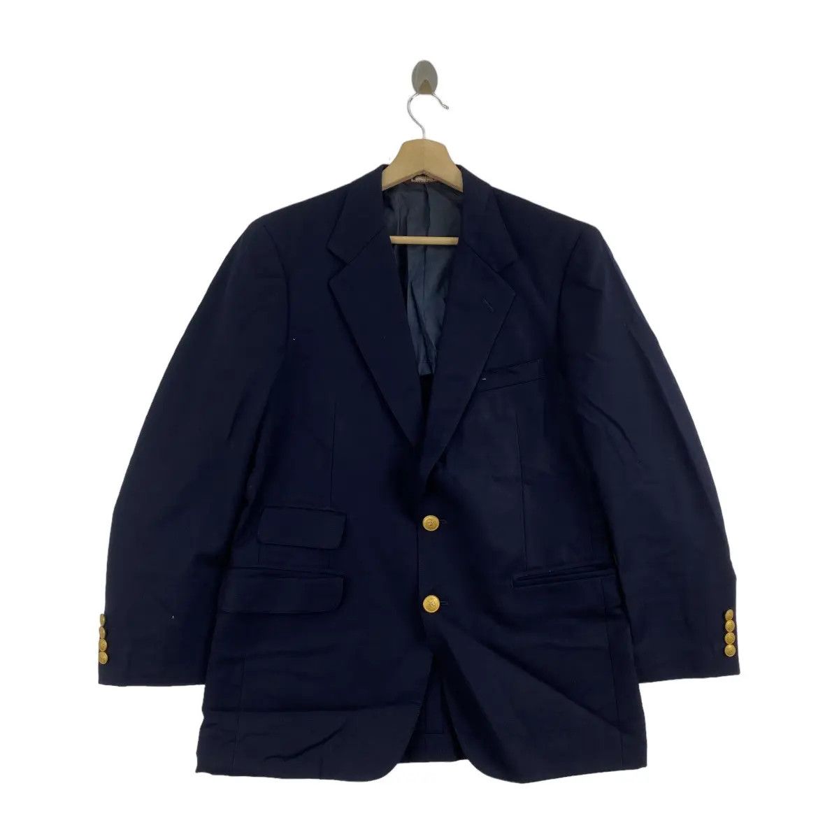 Chaps Ralph Lauren Vtg CHAPS RALPH LAUREN POLO 2 Gold Button Blazer Sport Coat Size 38R - 1 Thumbnail