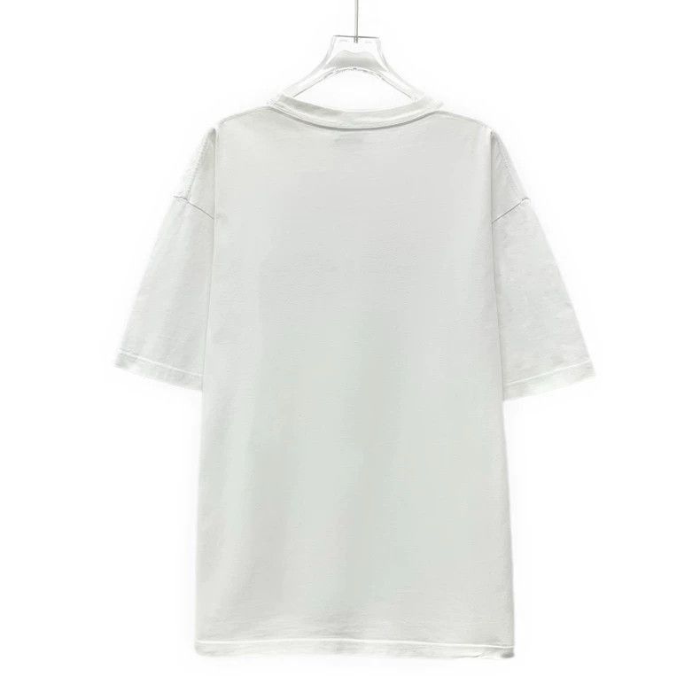Balenciaga Balenciaga White Logo Print Cotton TShirt-2506 Size M / US 6-8 / IT 42-44 - 2 Thumbnail