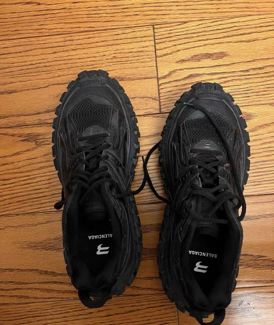Balenciaga Balenciaga Defender Black Distressed Size US 9.5 / EU 42-43 - 4 Thumbnail