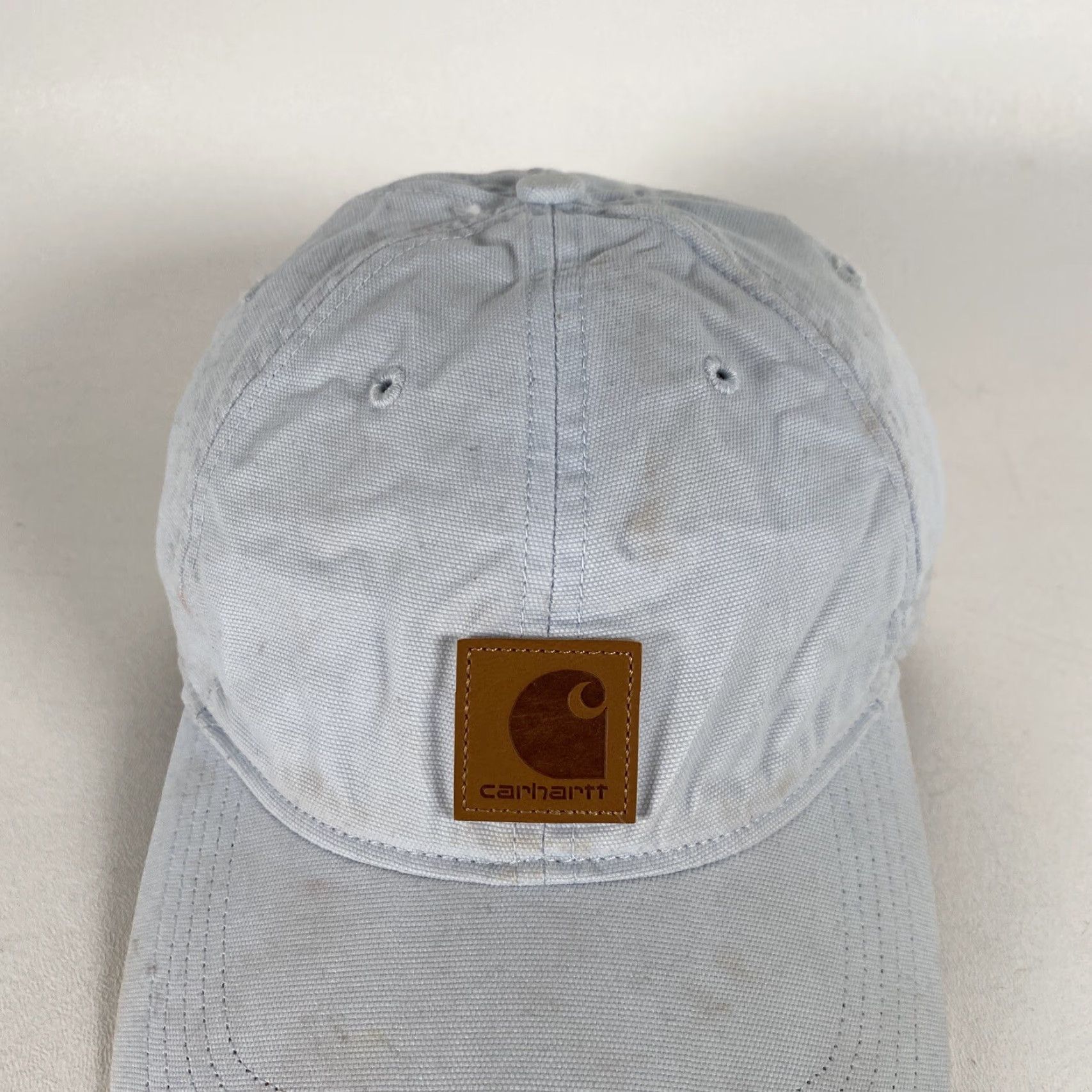 Carhartt VINTAGE Carhartt Force 102427 Women's Odessa Cap Light Blue Canvas Adjustable READ Size ONE SIZE - 3 Thumbnail