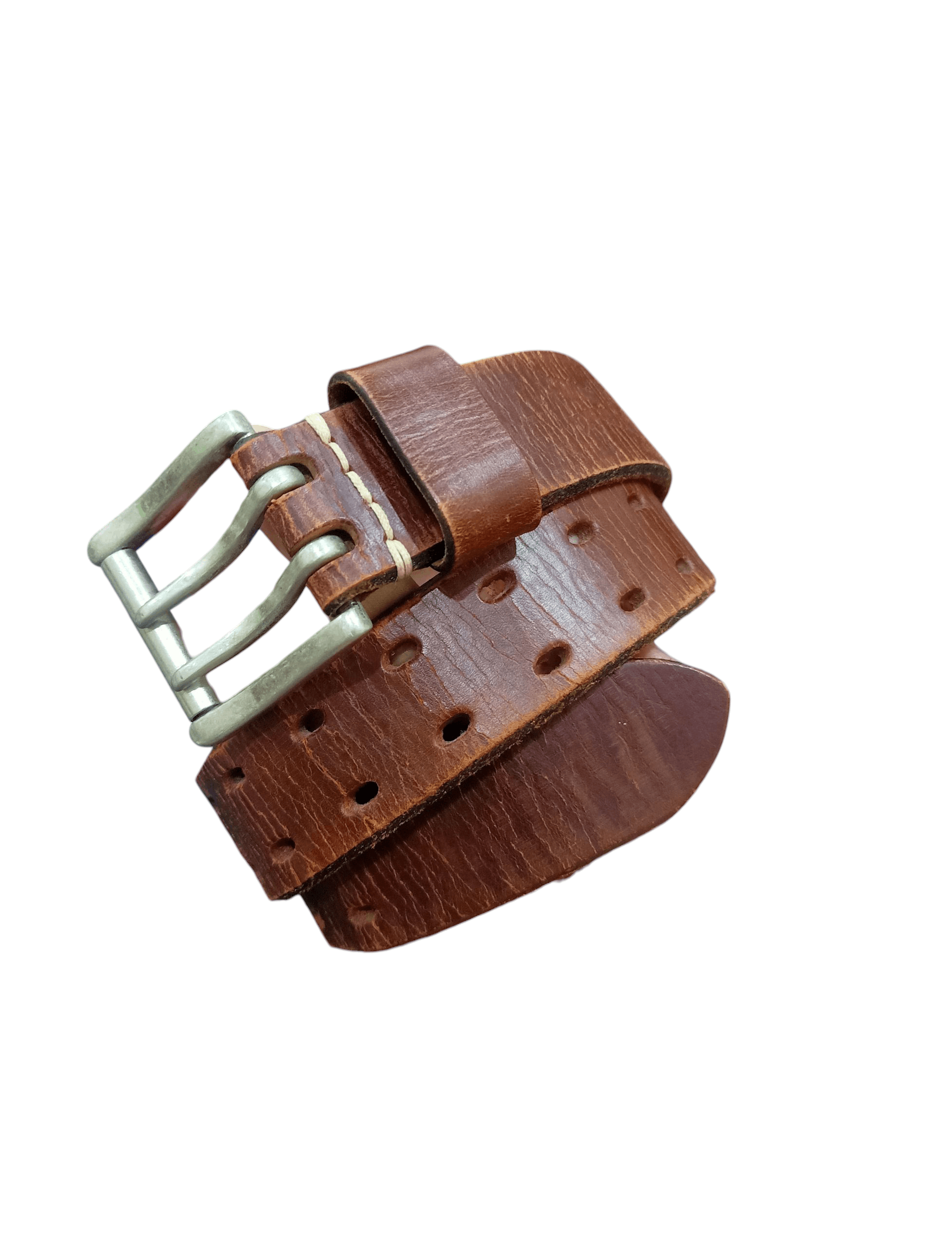 Studio D'Artisan Studio D'artisan Double Hole Leather Belt Size 34 - 1 Thumbnail