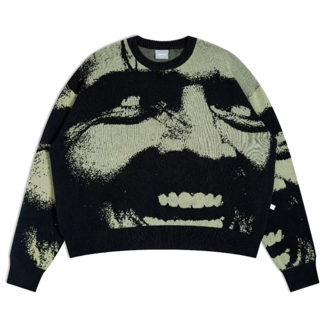 Japanese Brand × PPFM Black colour wood knitwear sweater Size US M / EU 48-50 / 2 - 1 Thumbnail