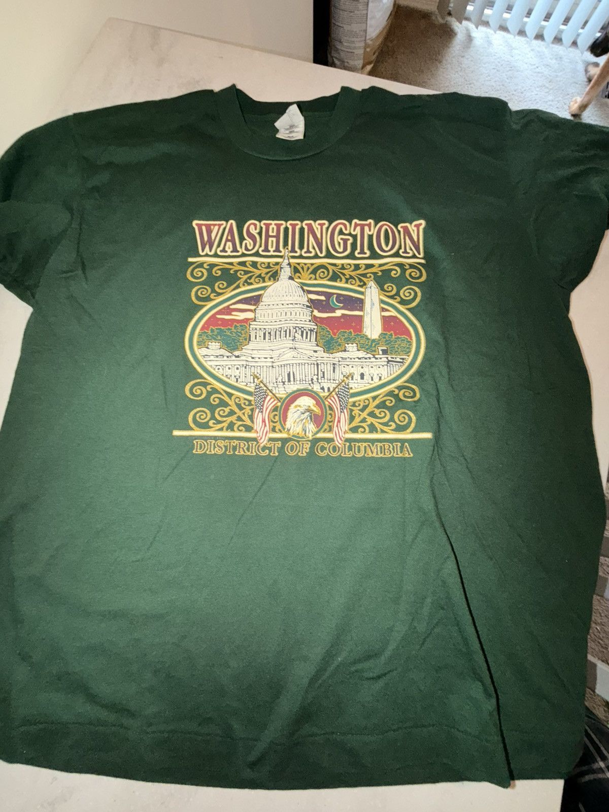 Vintage Vintage Washington D.C tee Single Stitch Size US XL / EU 56 / 4 - 1 Thumbnail