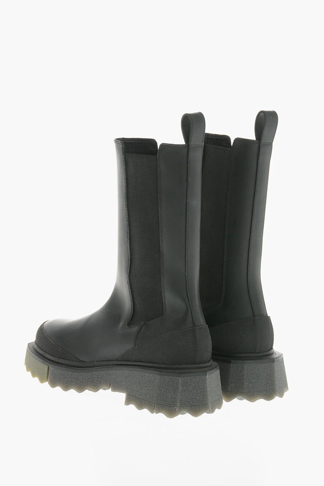 Off-White og1mm0426 Leather Chelsea Boots in Black Size US 10 / IT 40 - 2 Thumbnail