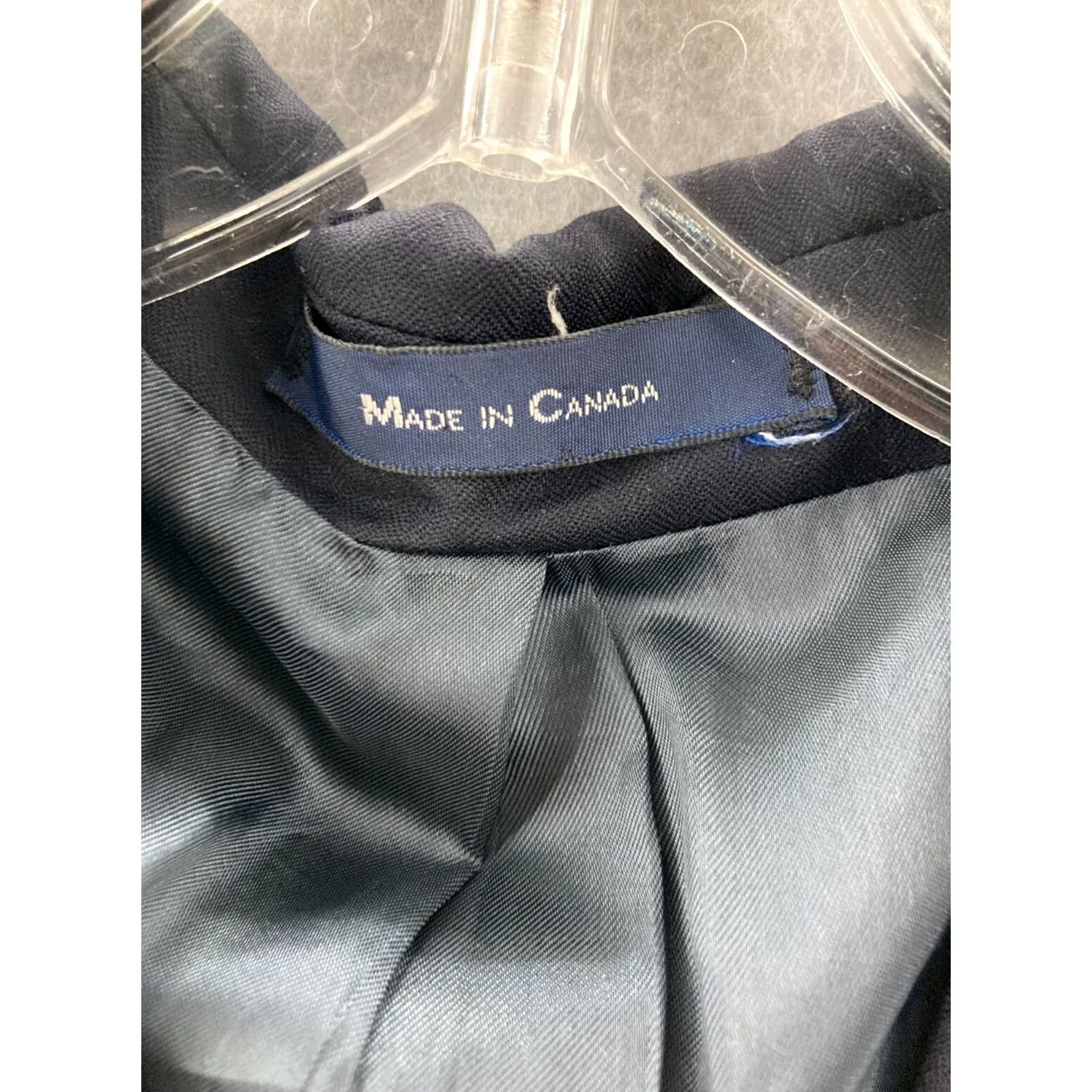 Ralph Lauren VINTAGE Ralph Lauren Blazer Mens 40R Wool Notch Lapel Two-Button Single-Breasted Blue Dress Sport Coat Size 40R - 6 Thumbnail