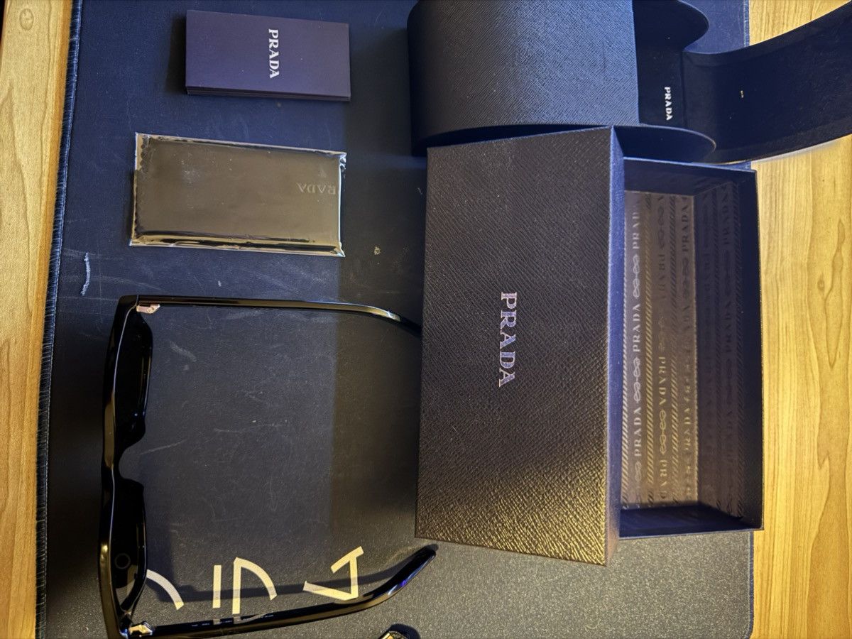 Prada PRADA SUNGLASSES WITH ICONIC METAL PLAQUE Size ONE SIZE - 1 Thumbnail